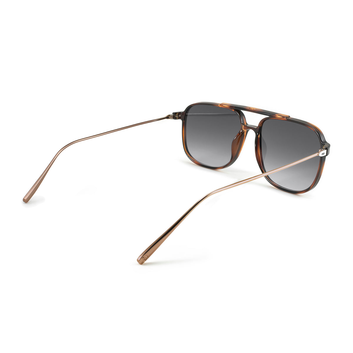 Óculos de sol Caravan - Metal Tortoise - Lente Gradiente Cinza