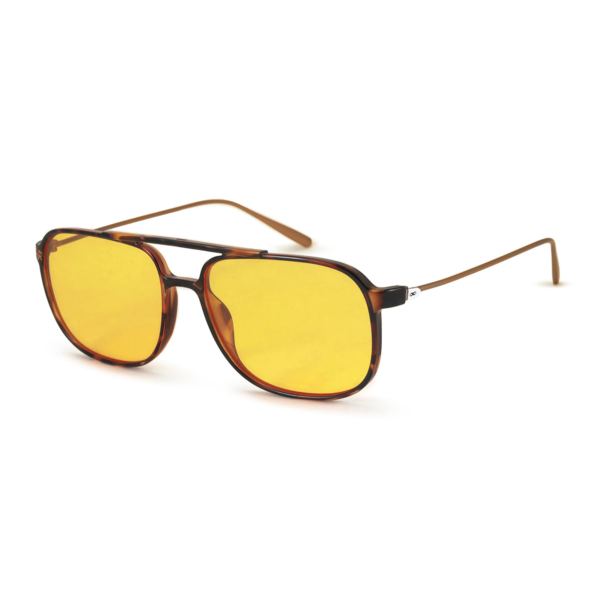 Óculos de sol Caravan - Metal Tartaruga - Lente Amarela