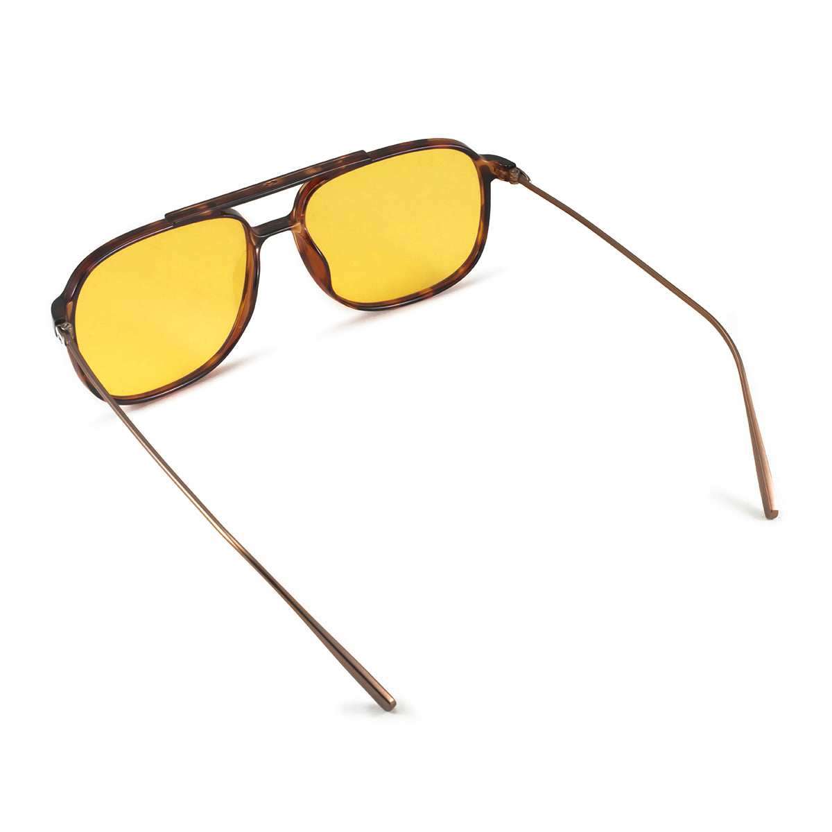 Óculos de sol Caravan - Metal Tartaruga - Lente Amarela