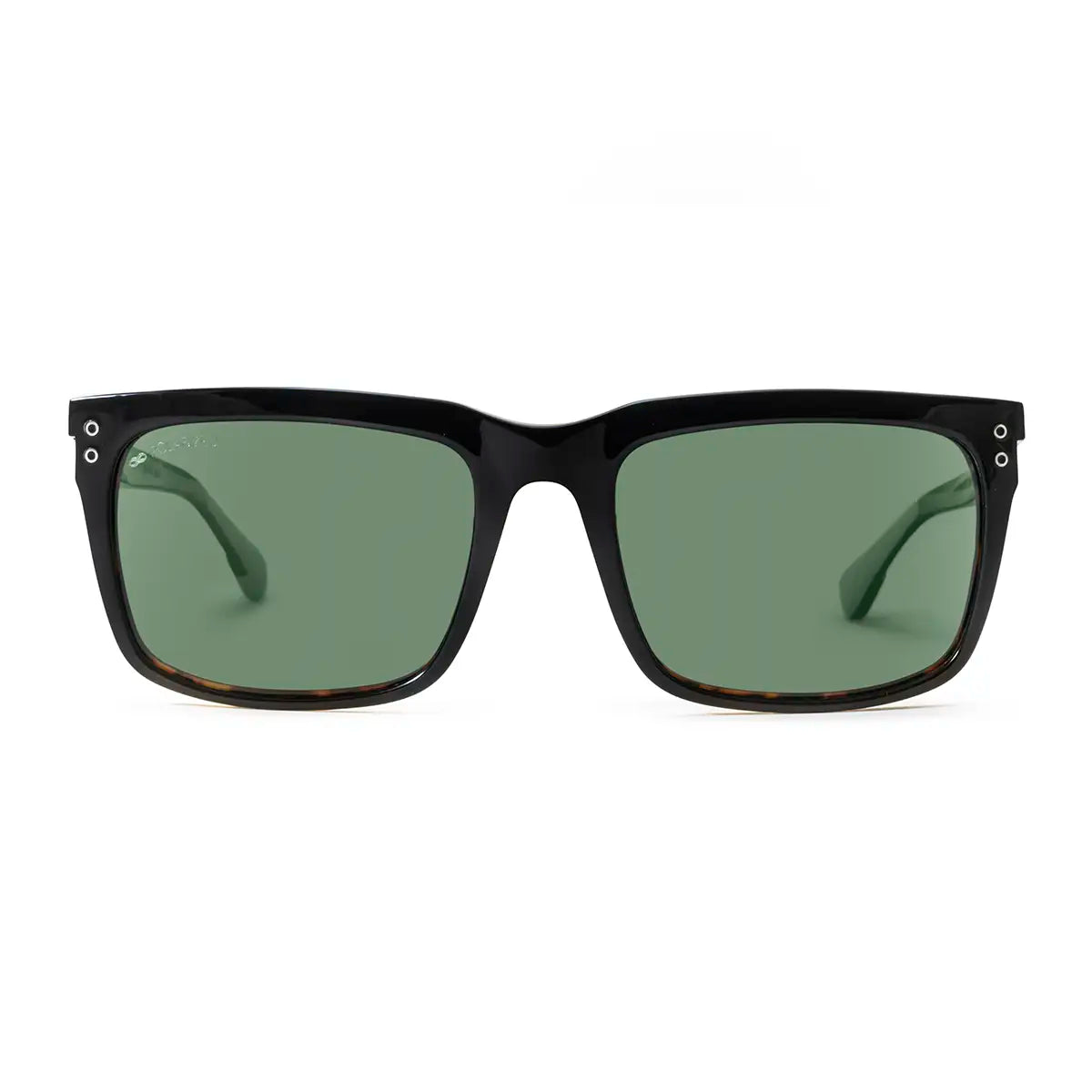 ÓCULOS DE SOL CHAAC - Preto Brilhante Demi - Lente Verde Polarizado