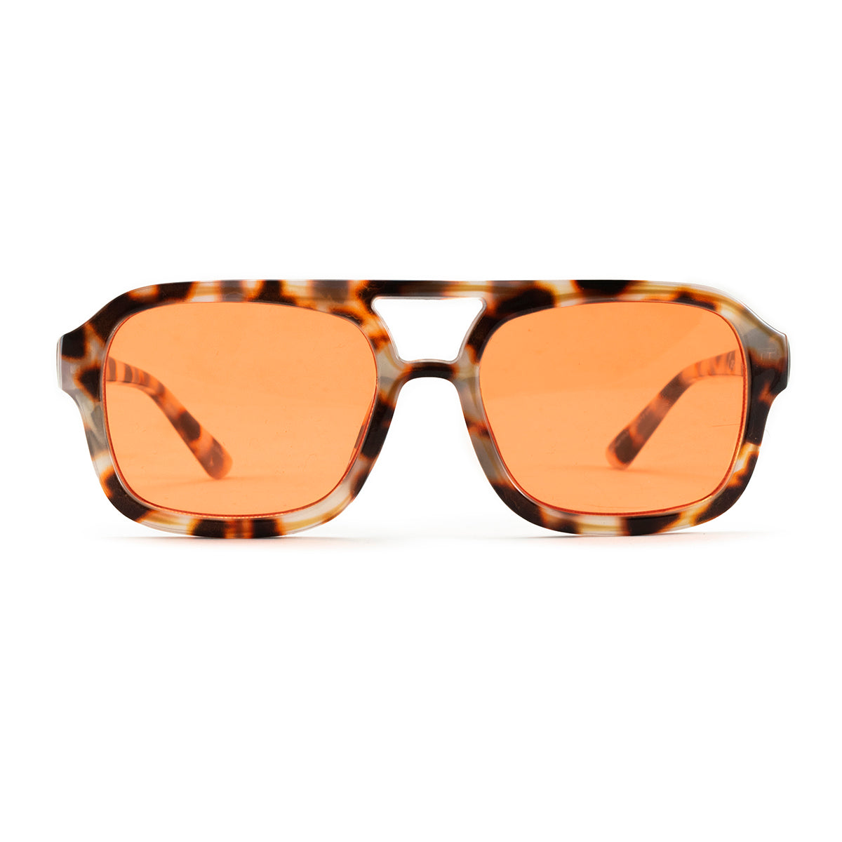 Óculos de sol Corsa - Demi Marrom - Lente Laranja