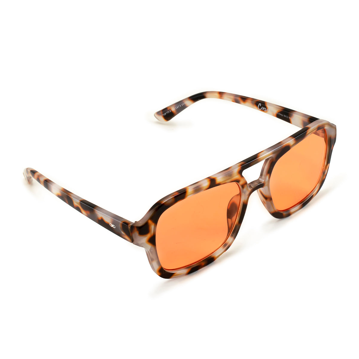 Óculos de sol Corsa - Demi Marrom - Lente Laranja