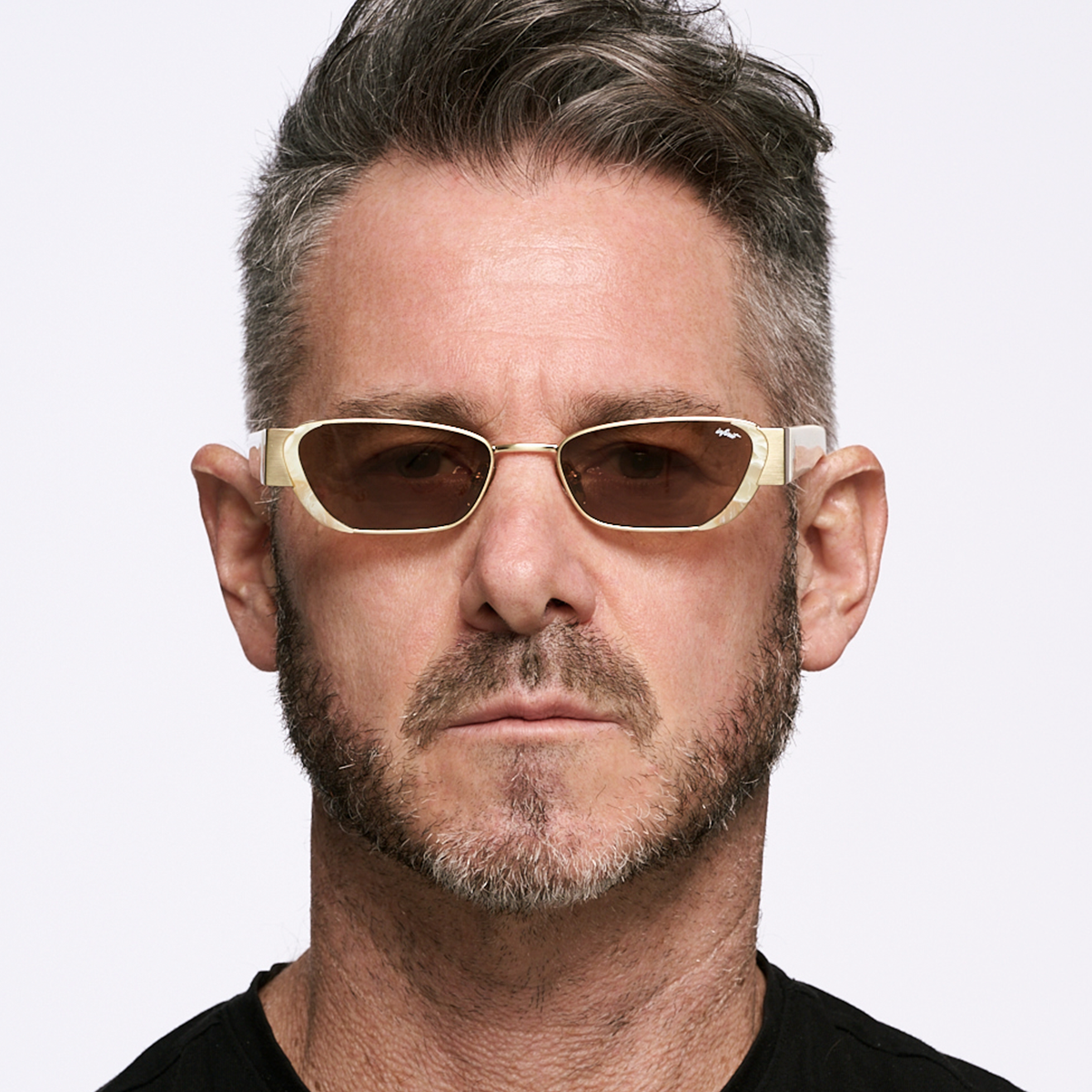 Óculos de sol Diana - Ouro - Lente Marrom