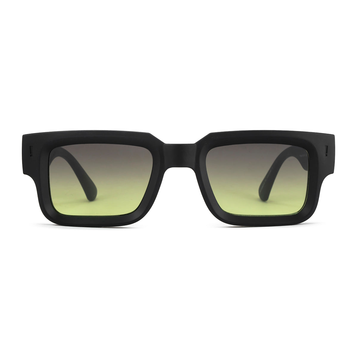 ÓCULOS DE SOL EXCLAMATION - PRETO FOSCO - LENTE VERDE MUSGO ECO SUSTENTÁVEL