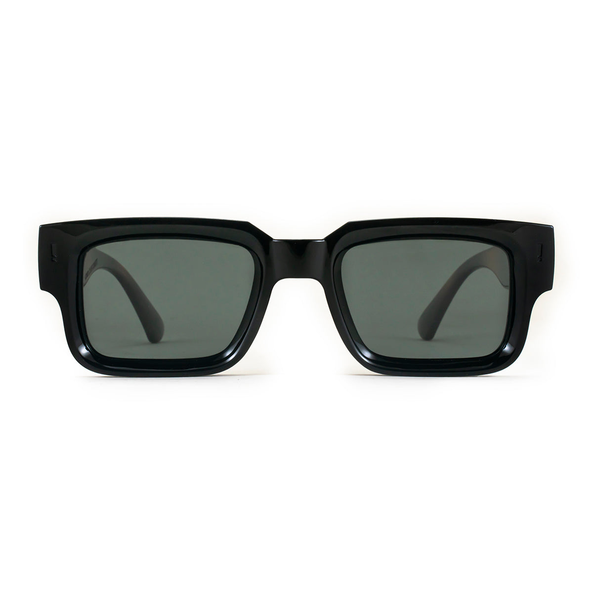 Óculos de sol EXCLAMATION - Tartaruga Preto Brilhante - Lente Polarizada Verde