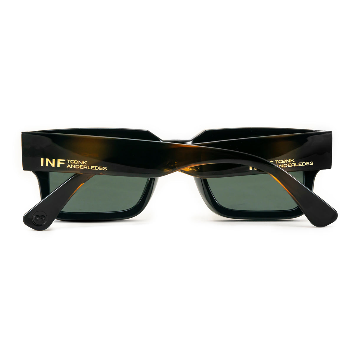 Óculos de sol EXCLAMATION - Tartaruga Preto Brilhante - Lente Polarizada Verde