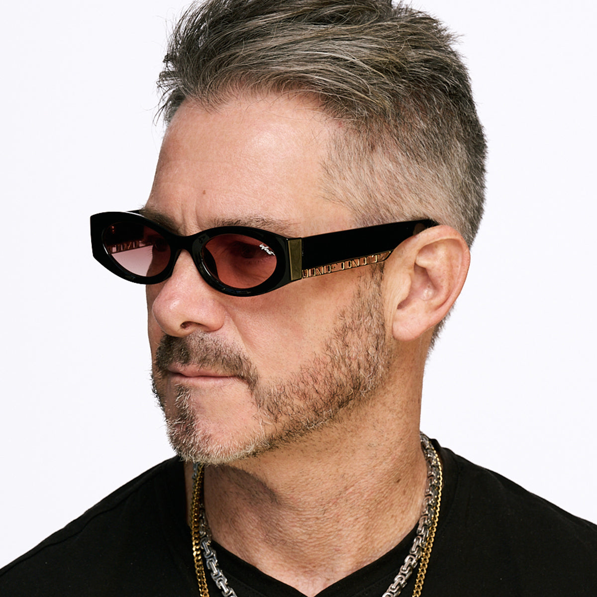 ÓCULOS DE SOL Florida - Preto Brilhante - Lente Malbec Degradada