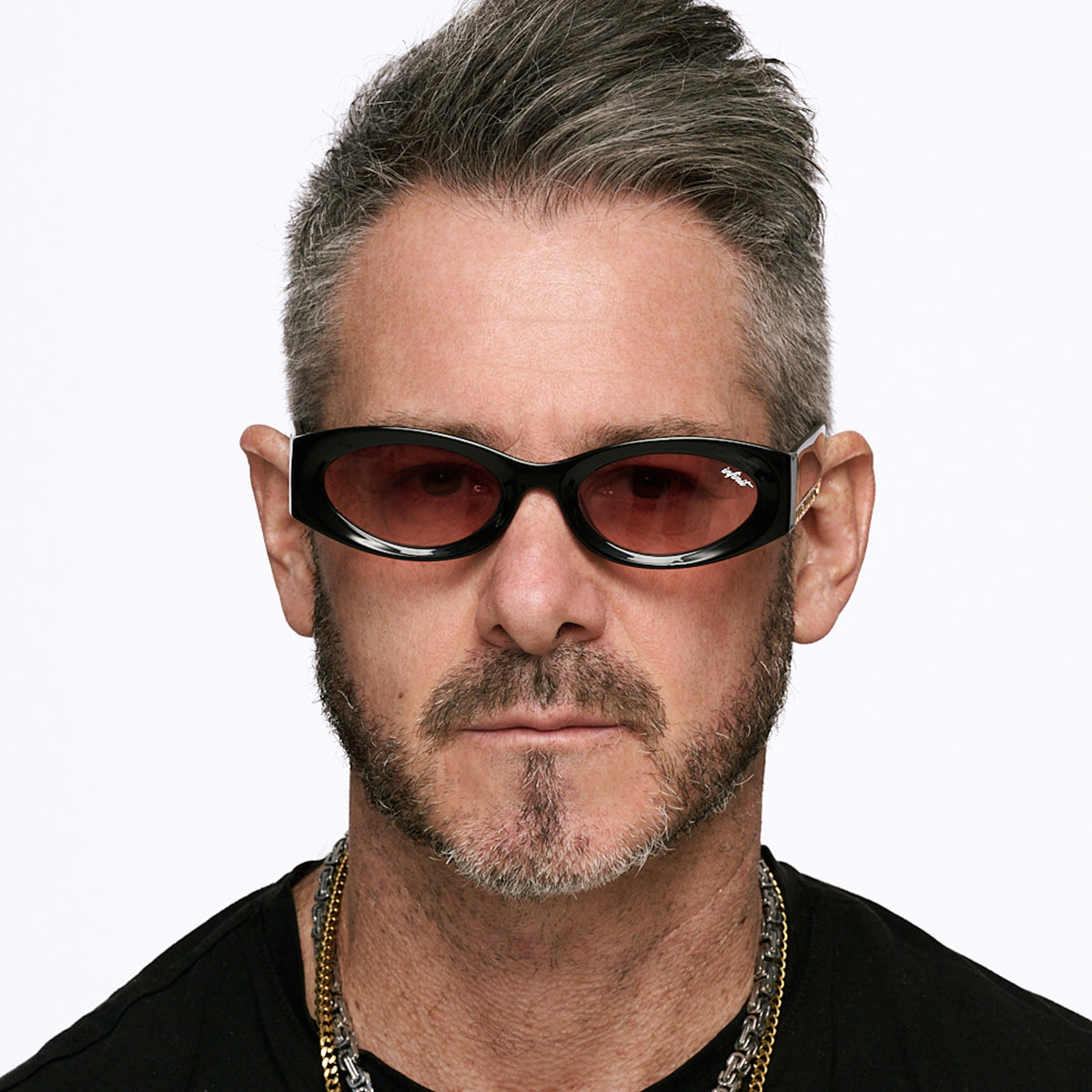 ÓCULOS DE SOL Florida - Preto Brilhante - Lente Malbec Degradada