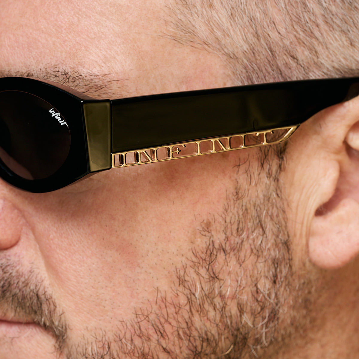 ÓCULOS DE SOL Florida - Preto Brilhante - Lente Cinza