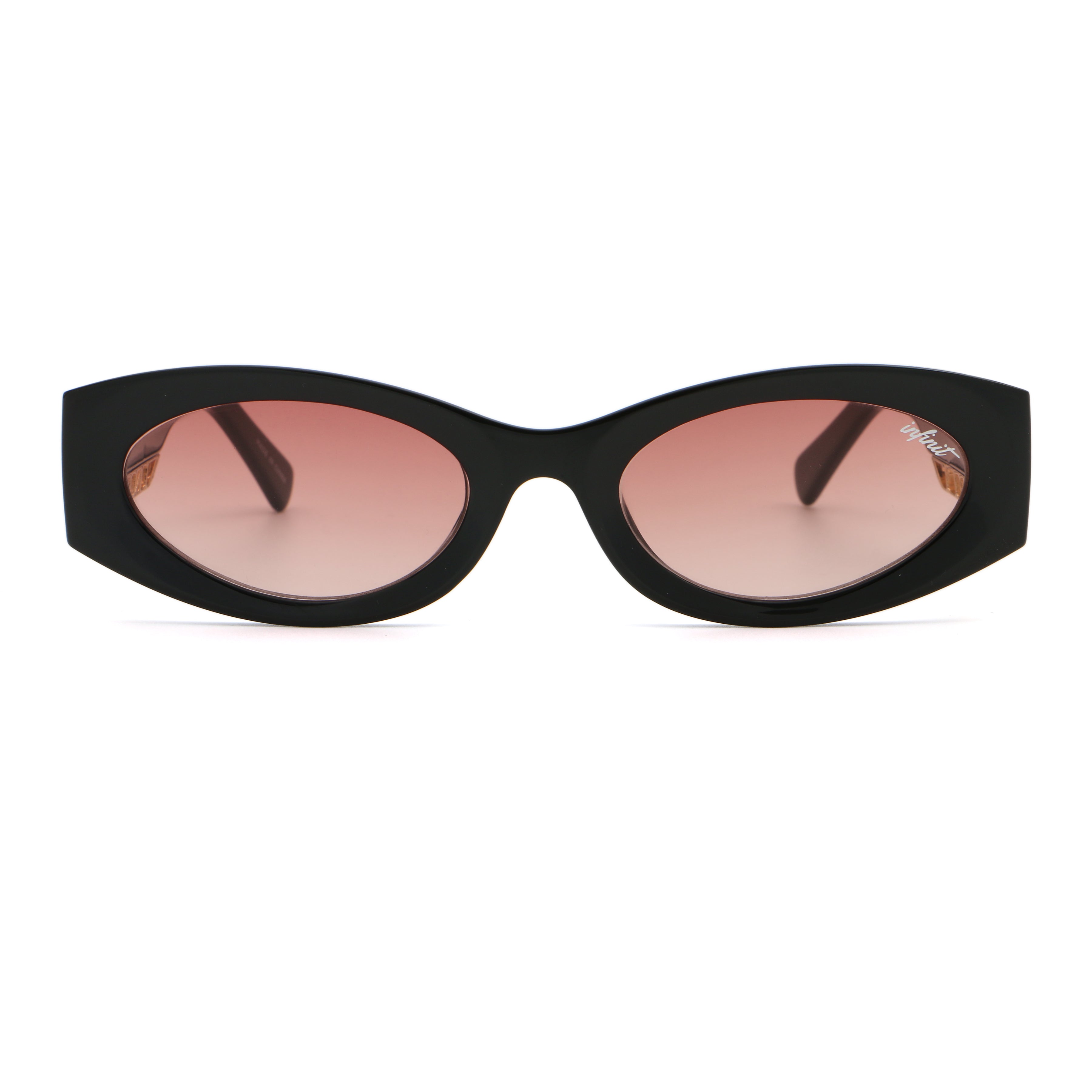 ÓCULOS DE SOL Florida - Preto Brilhante - Lente Malbec Degradada