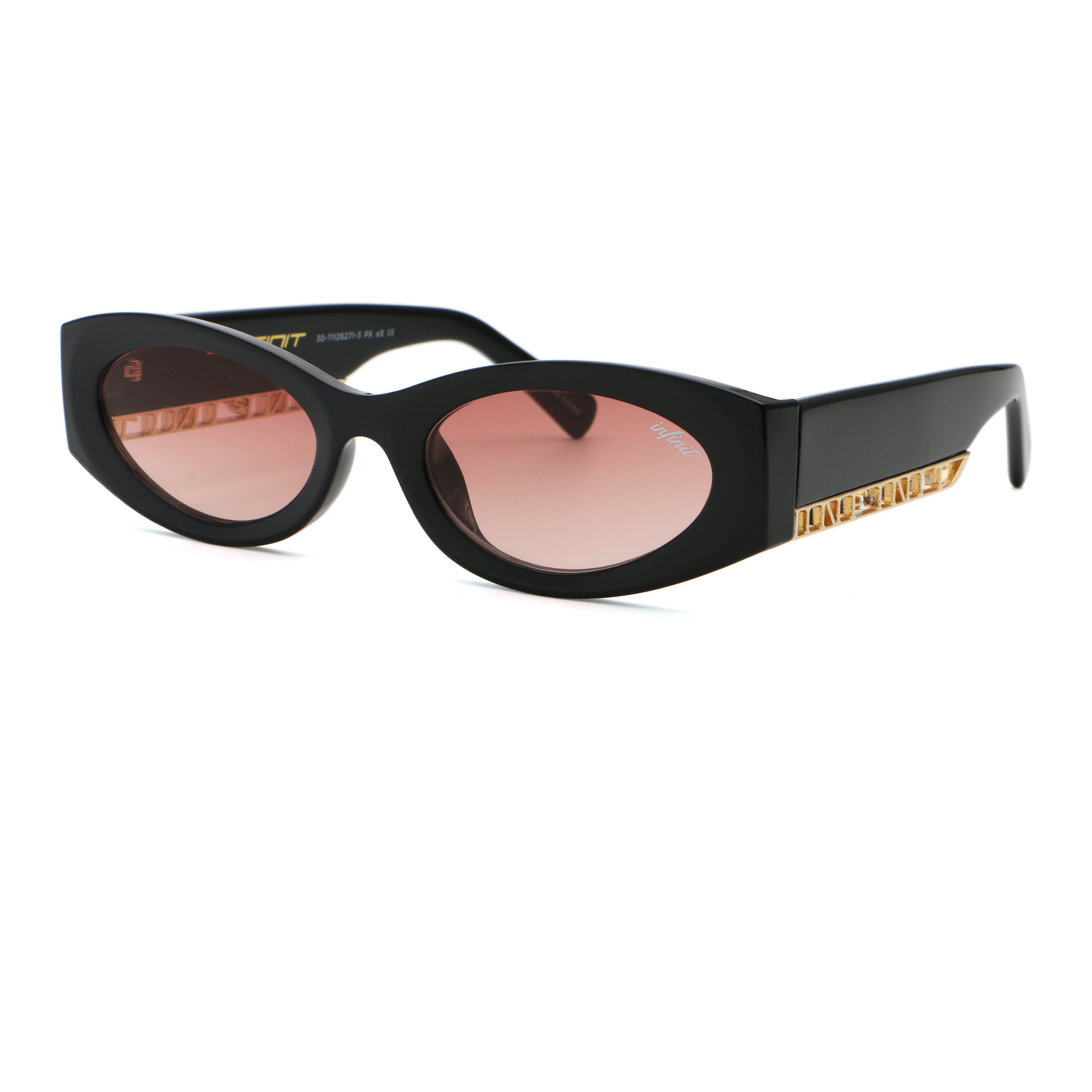 ÓCULOS DE SOL Florida - Preto Brilhante - Lente Malbec Degradada