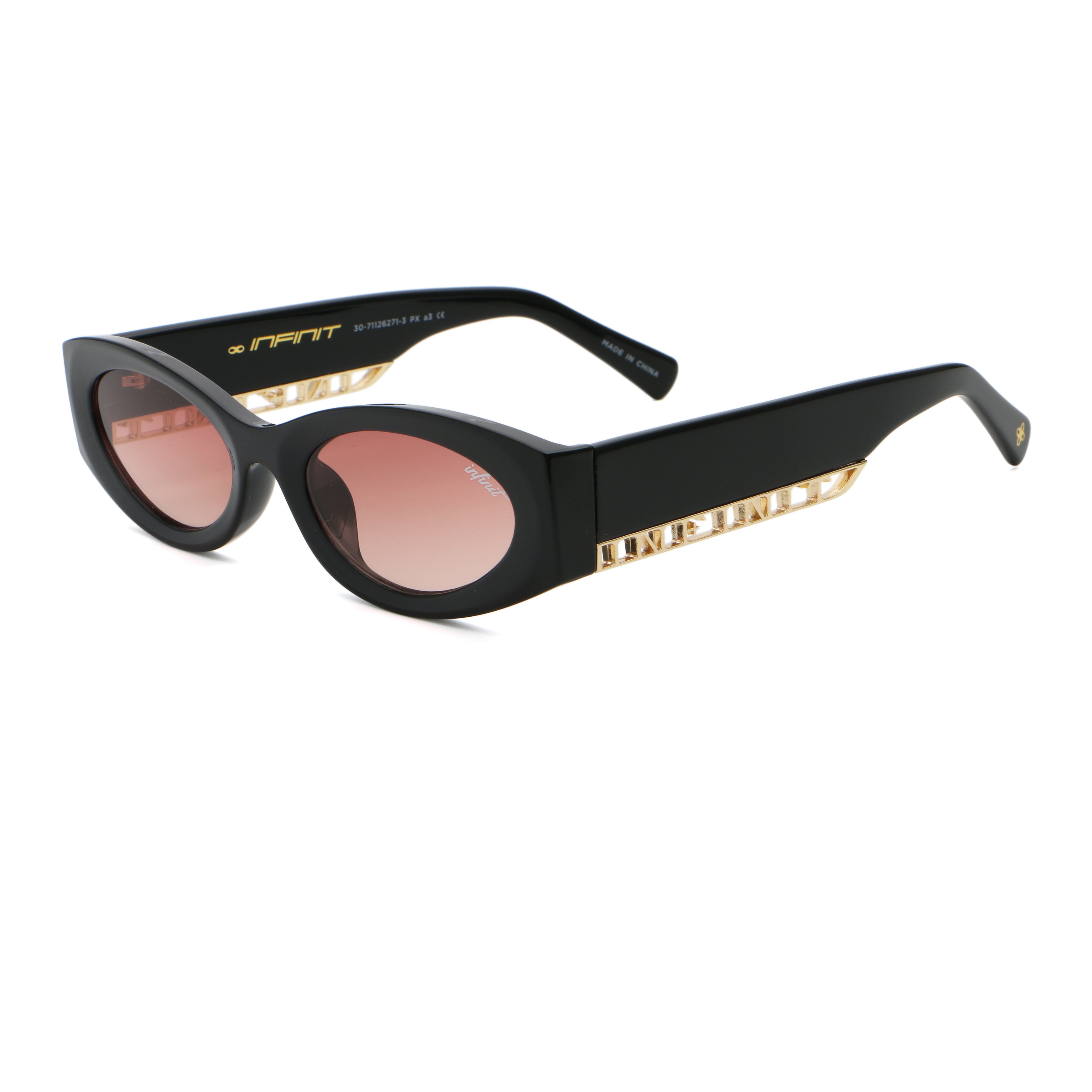 ÓCULOS DE SOL Florida - Preto Brilhante - Lente Malbec Degradada