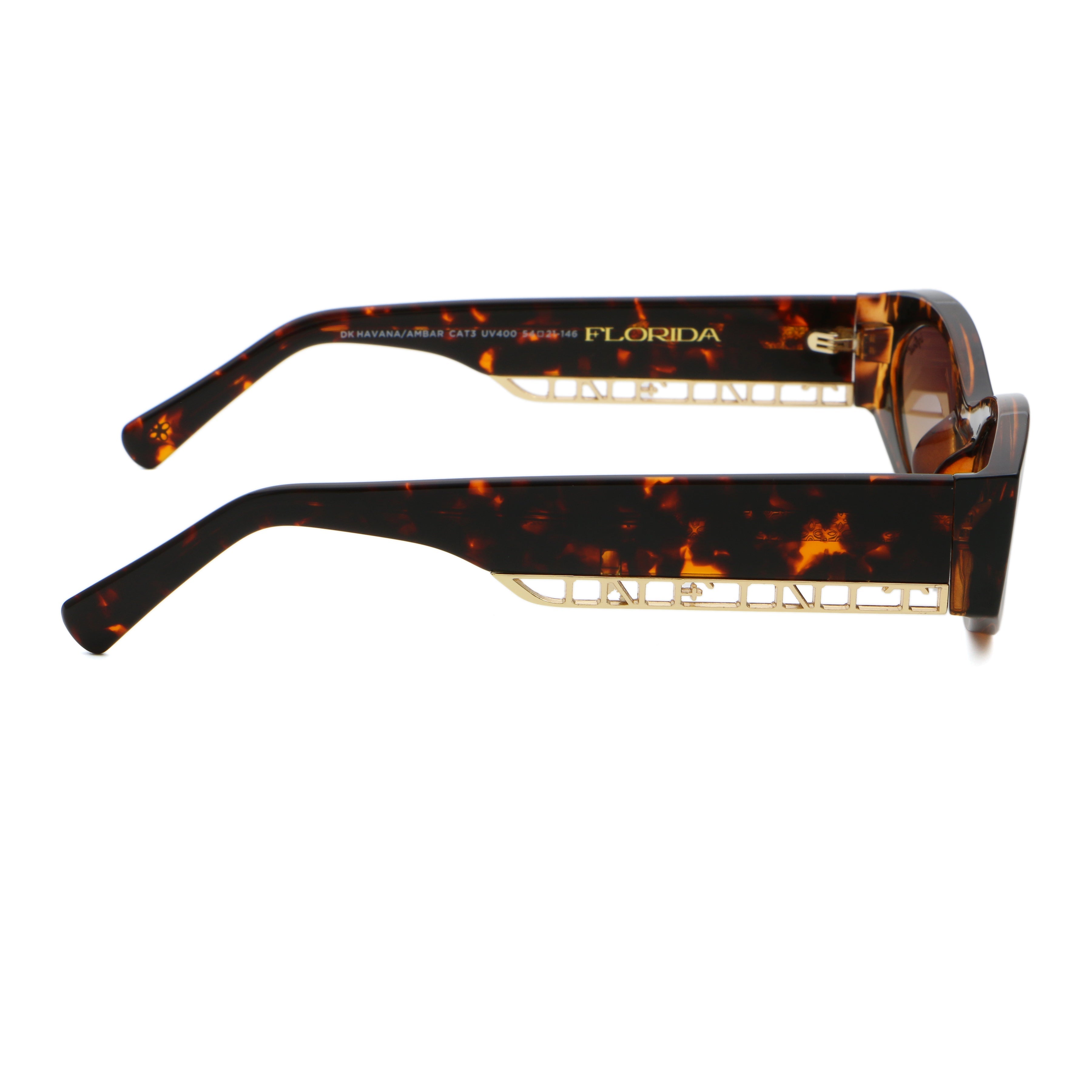 ÓCULOS DE SOL Florida - Havana - Lente Ouro Ambar