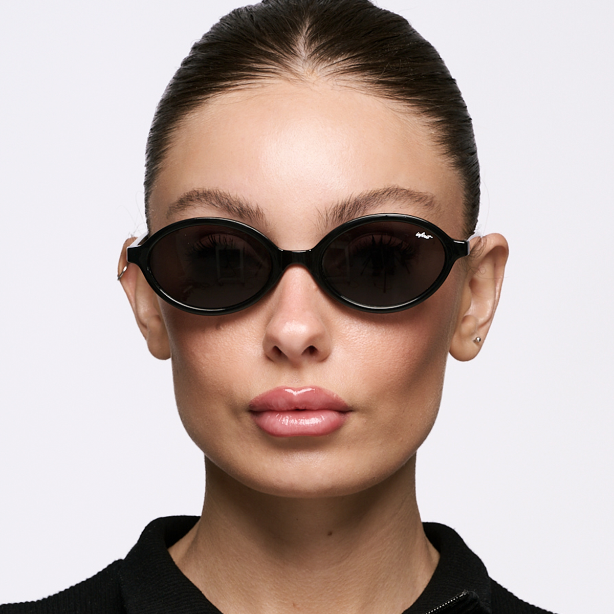 ÓCULOS DE SOL Fokus - Preto Brilhante - Lente Cinza