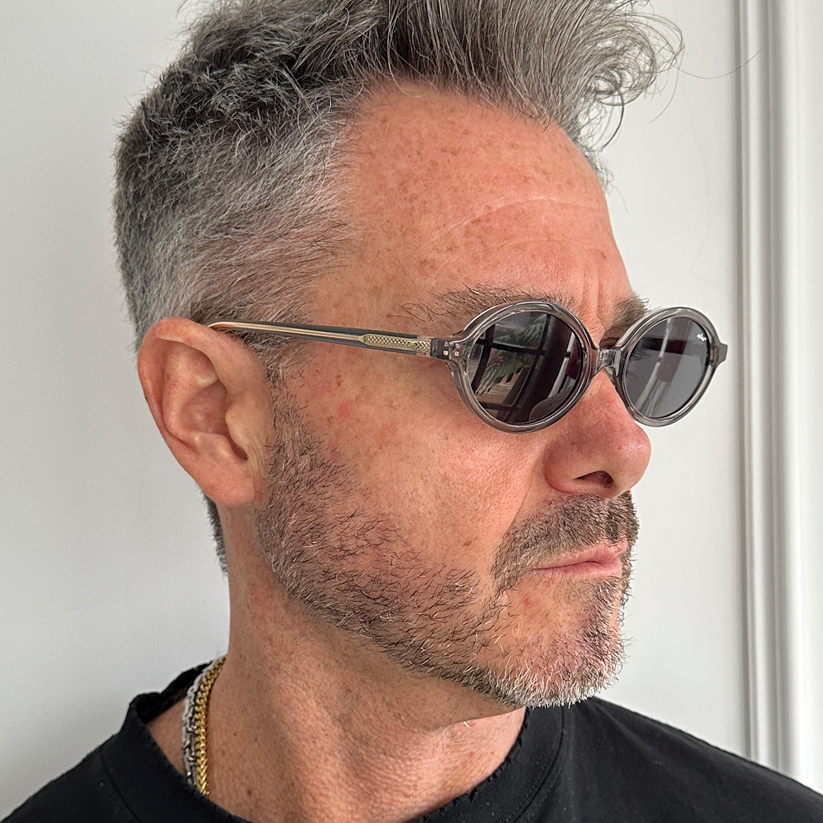 ÓCULOS DE SOL Fokus - Cinza Claro - Lente Cinza