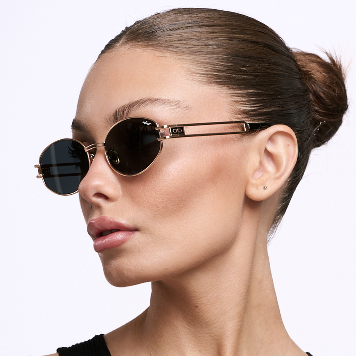 ÓCULOS DE SOL Georgia - Ouro - Lente Cinza