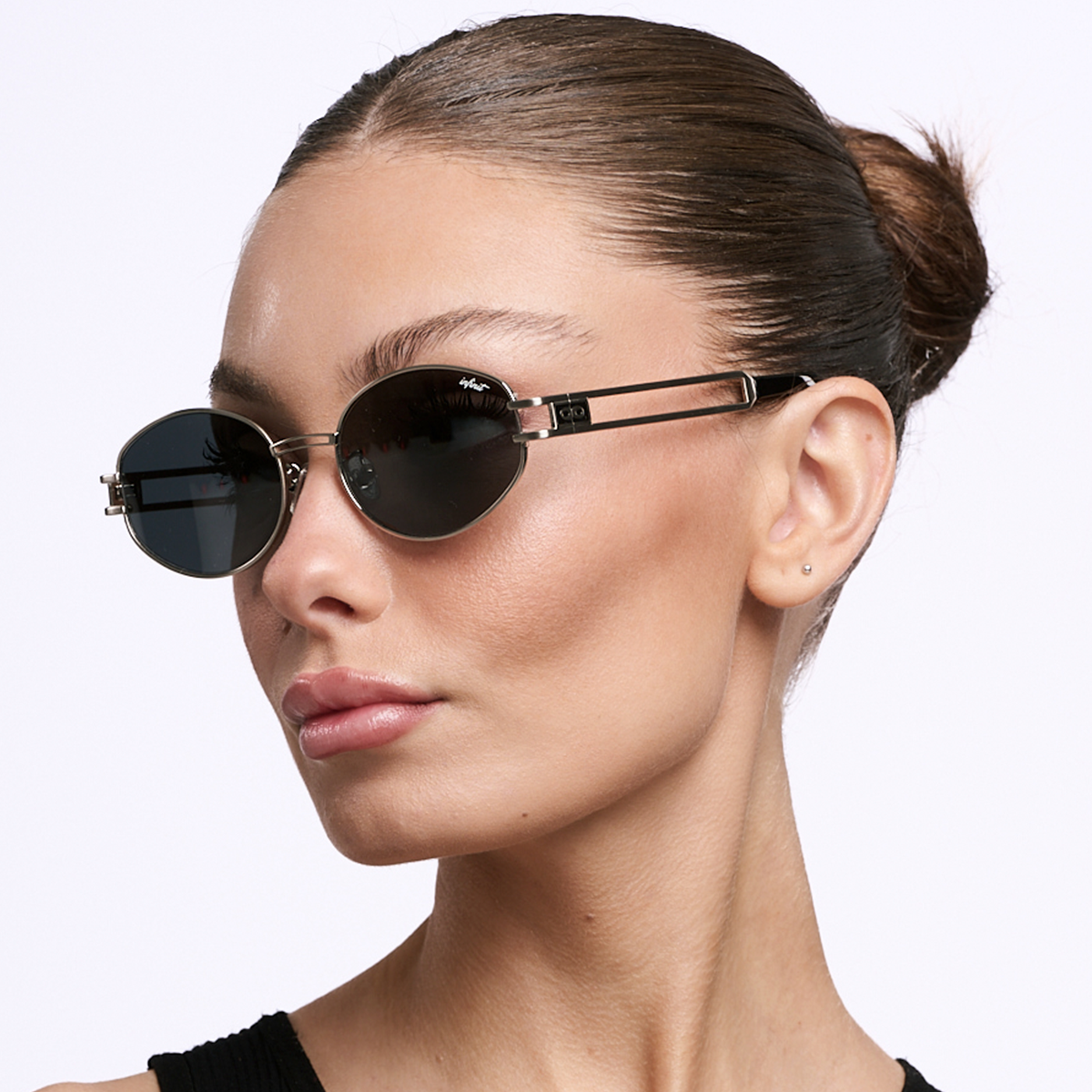 ÓCULOS DE SOL Georgia - Prata - Lente Cinza