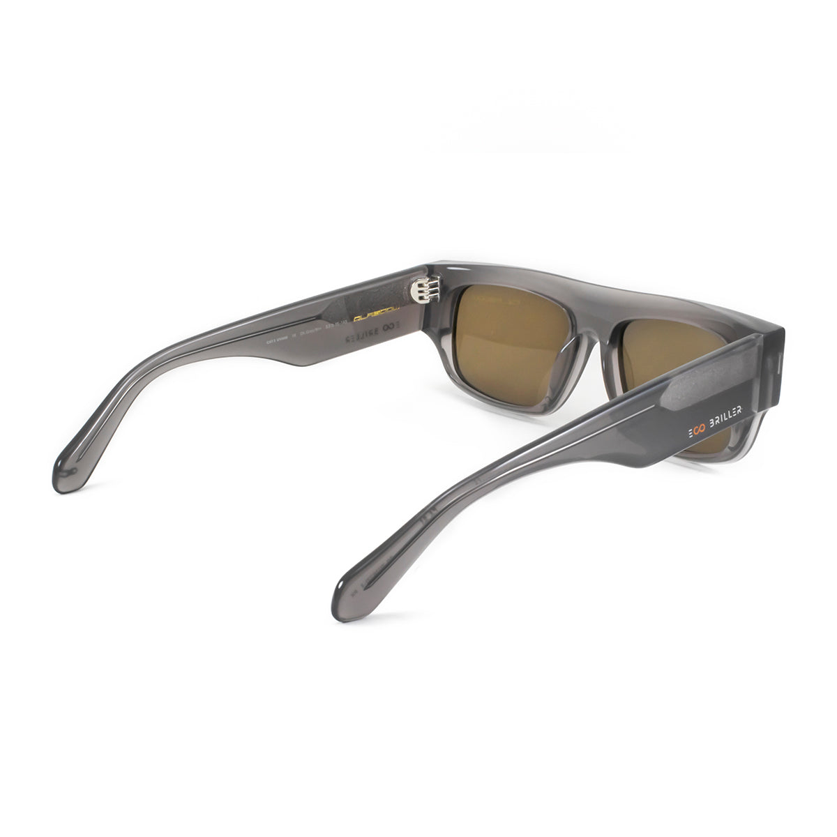 ÓCULOS DE SOL Glasgow Eco Briller - Dk Cinza - Lente Marrom
