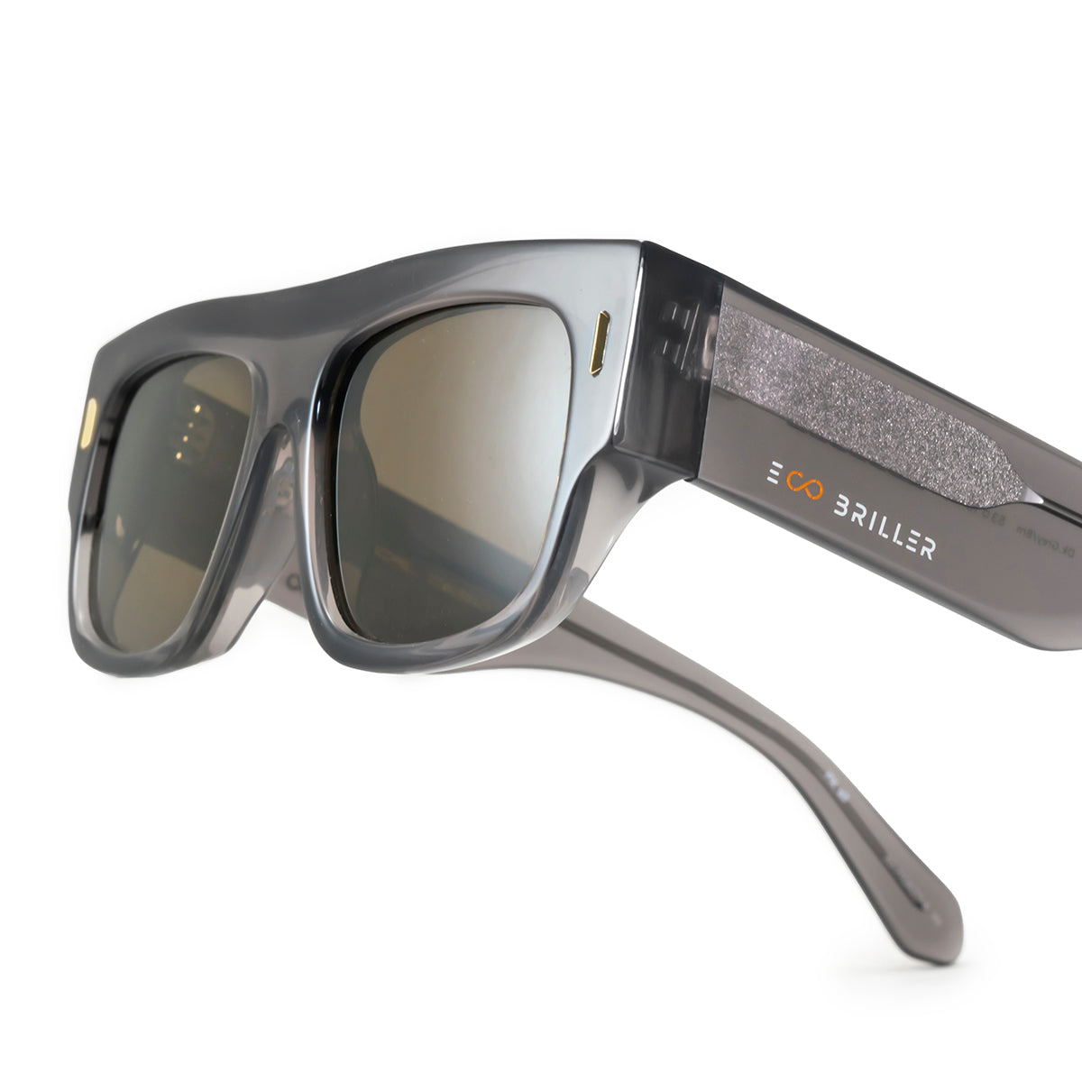 ÓCULOS DE SOL Glasgow Eco Briller - Dk Cinza - Lente Marrom