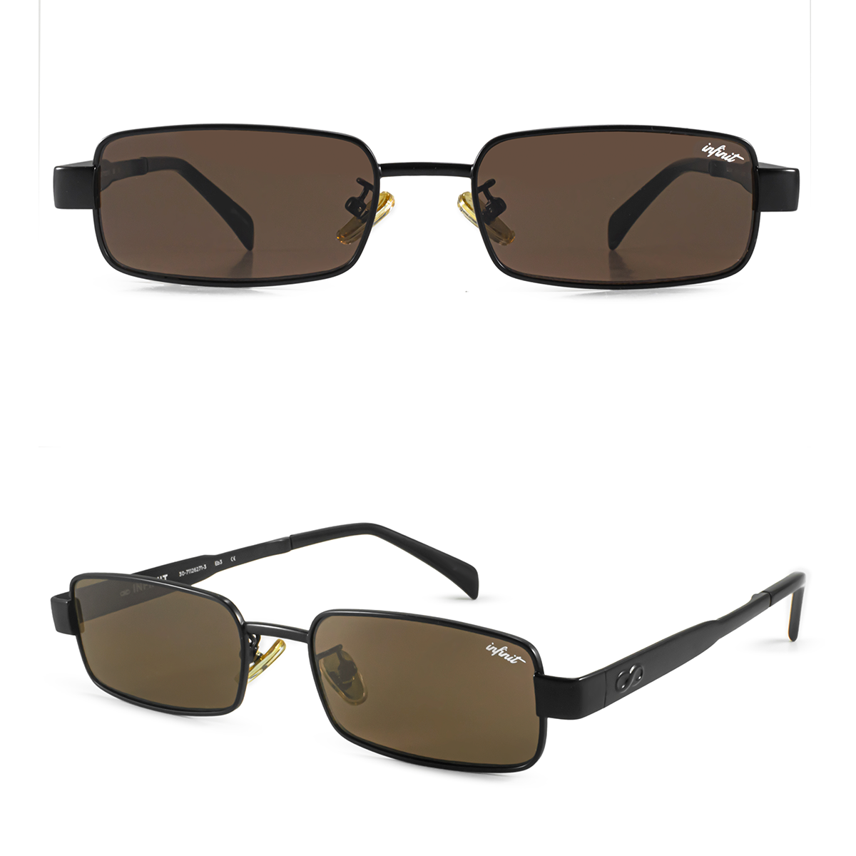 ÓCULOS DE SOL Honshu - Preto Fosco - Lente Marrom