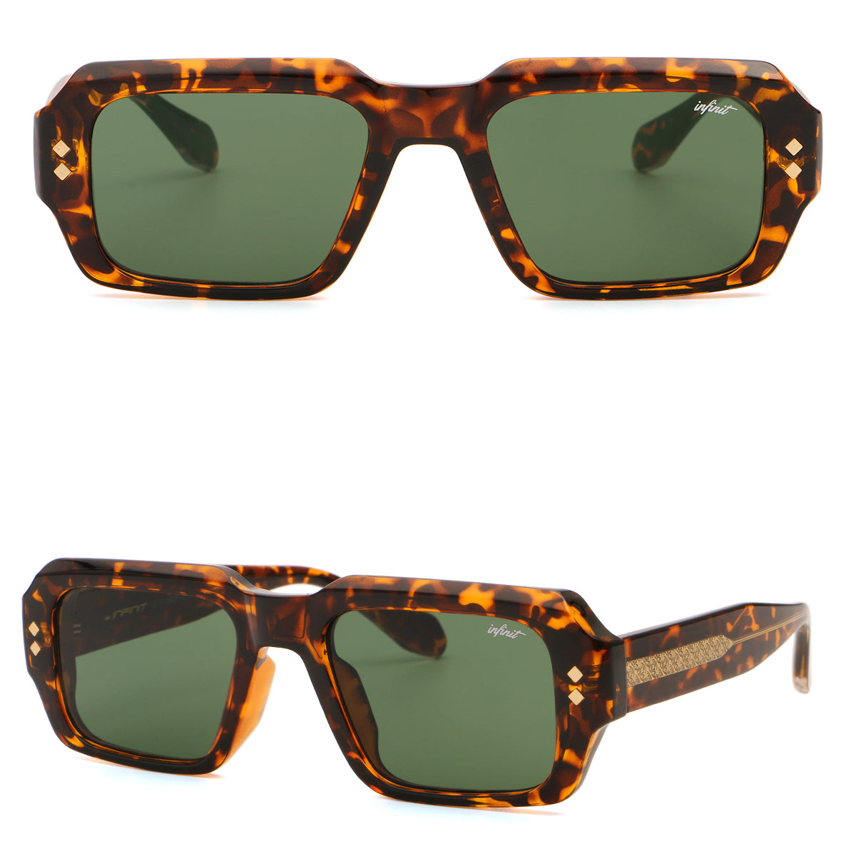 ÓCULOS DE SOL Houston - Dk Havana - Lente Verde