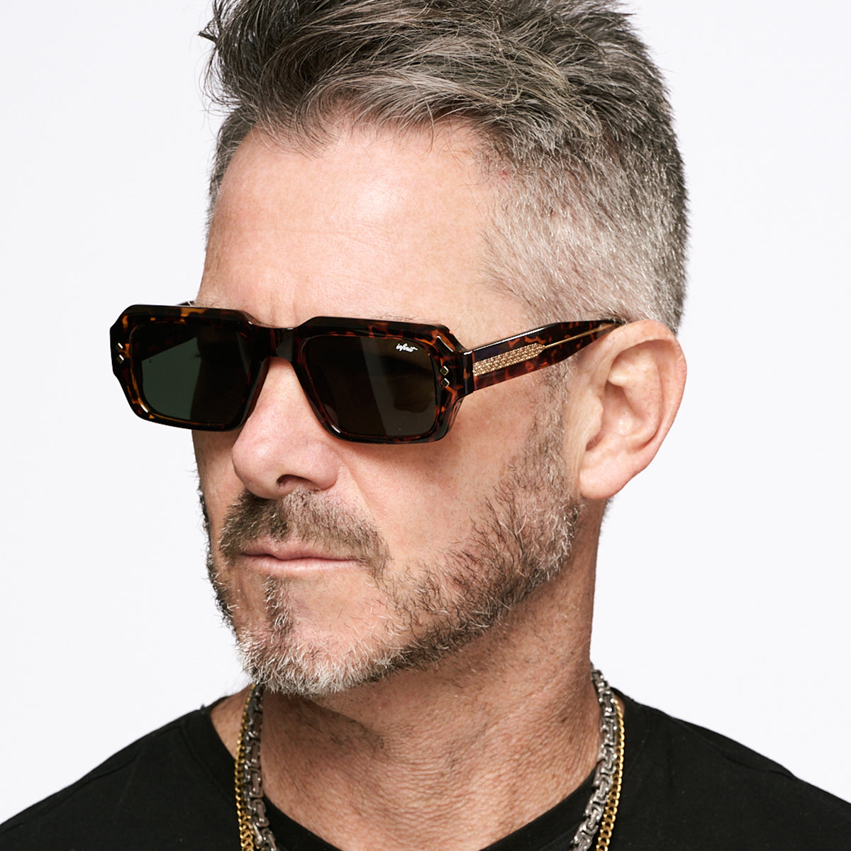 ÓCULOS DE SOL Houston - Dk Havana - Lente Verde