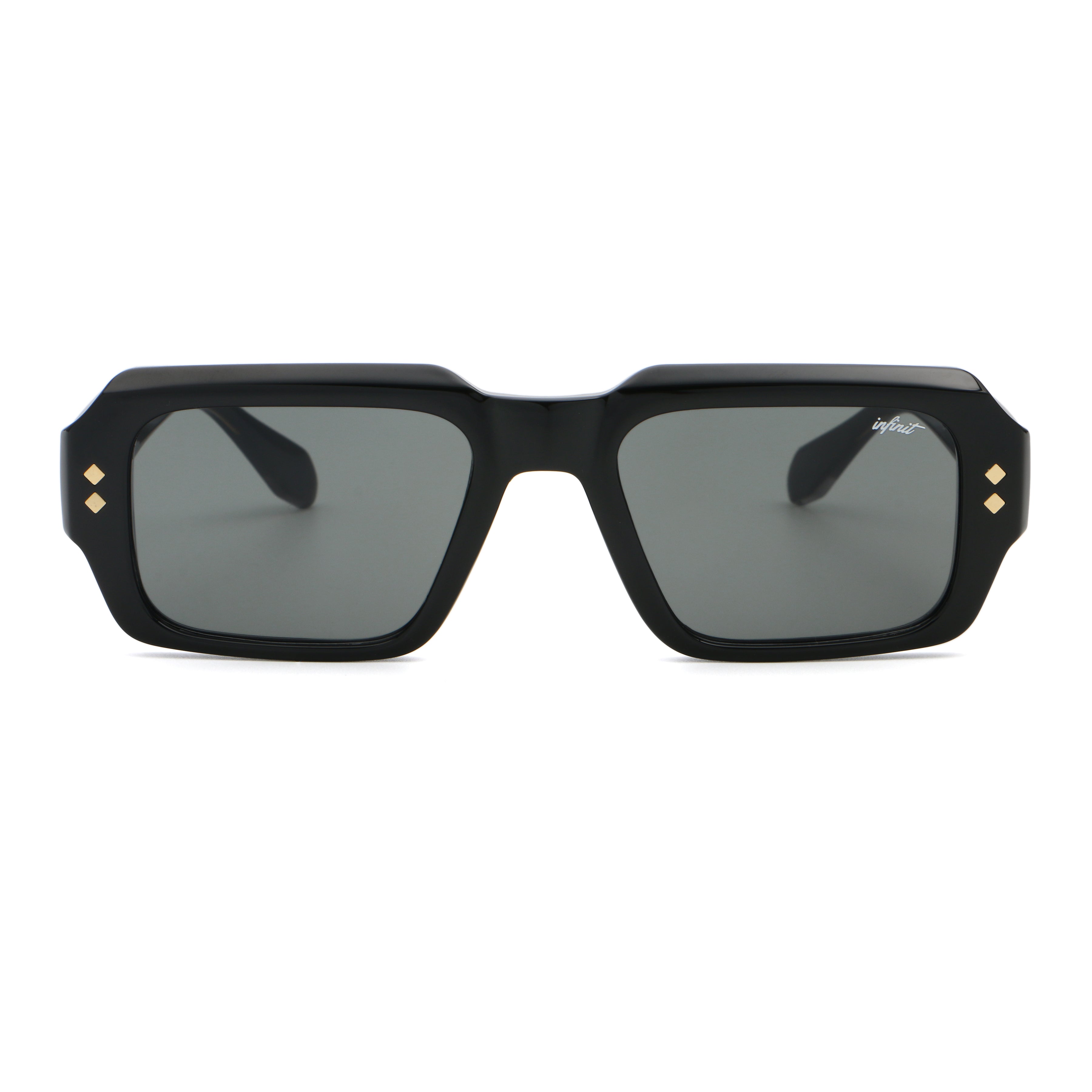 ÓCULOS DE SOL Houston - Preto Brilhante - Lente Cinza