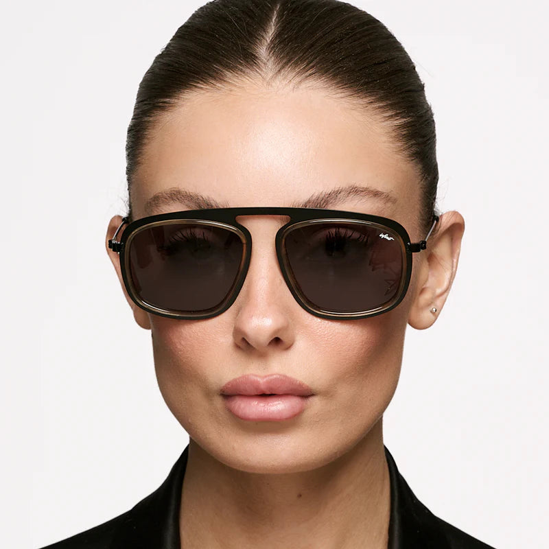 ÓCULOS DE SOL Imola - Luxury Series - Preto Fosco - Lente Cinza