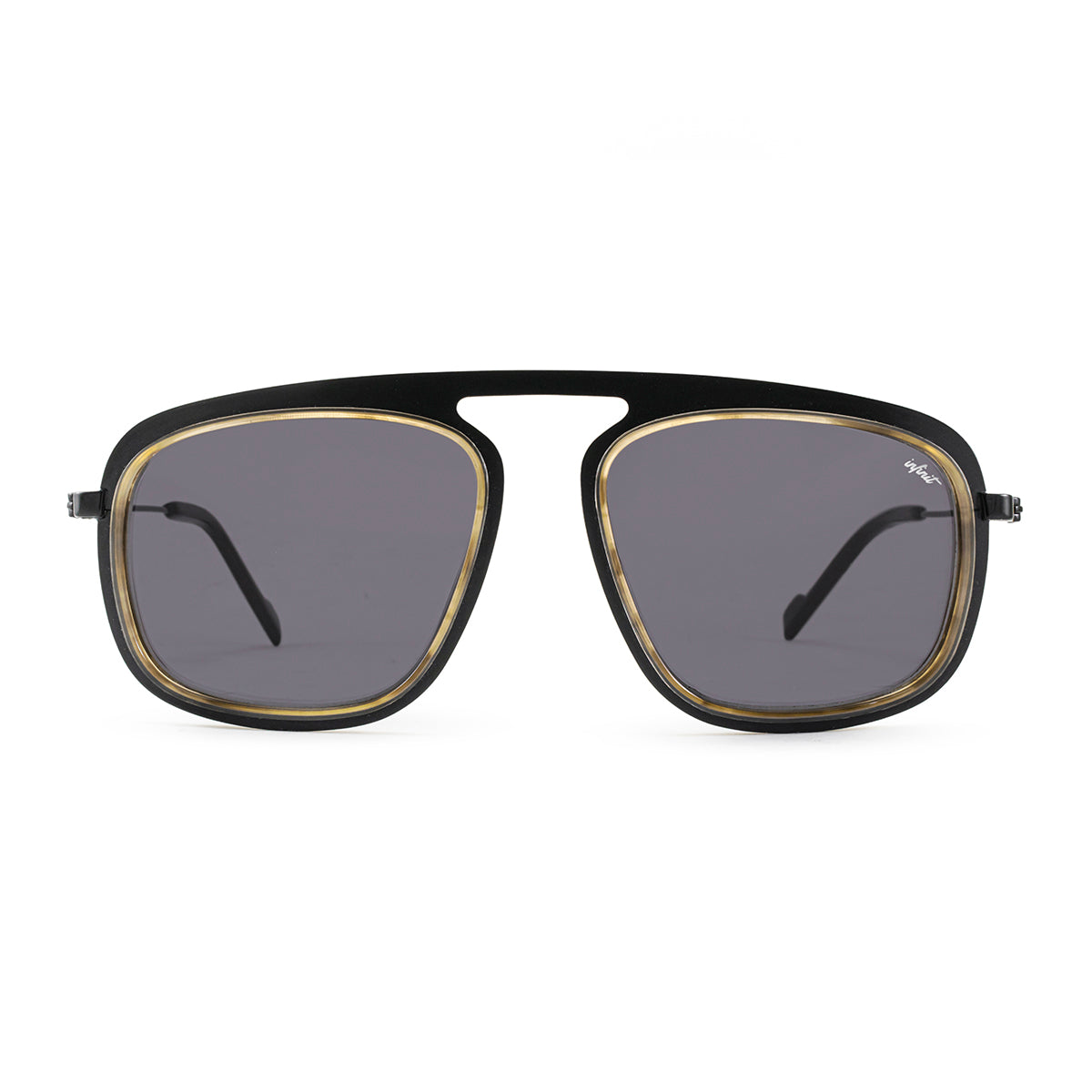 ÓCULOS DE SOL Imola - Luxury Series - Preto Fosco - Lente Cinza