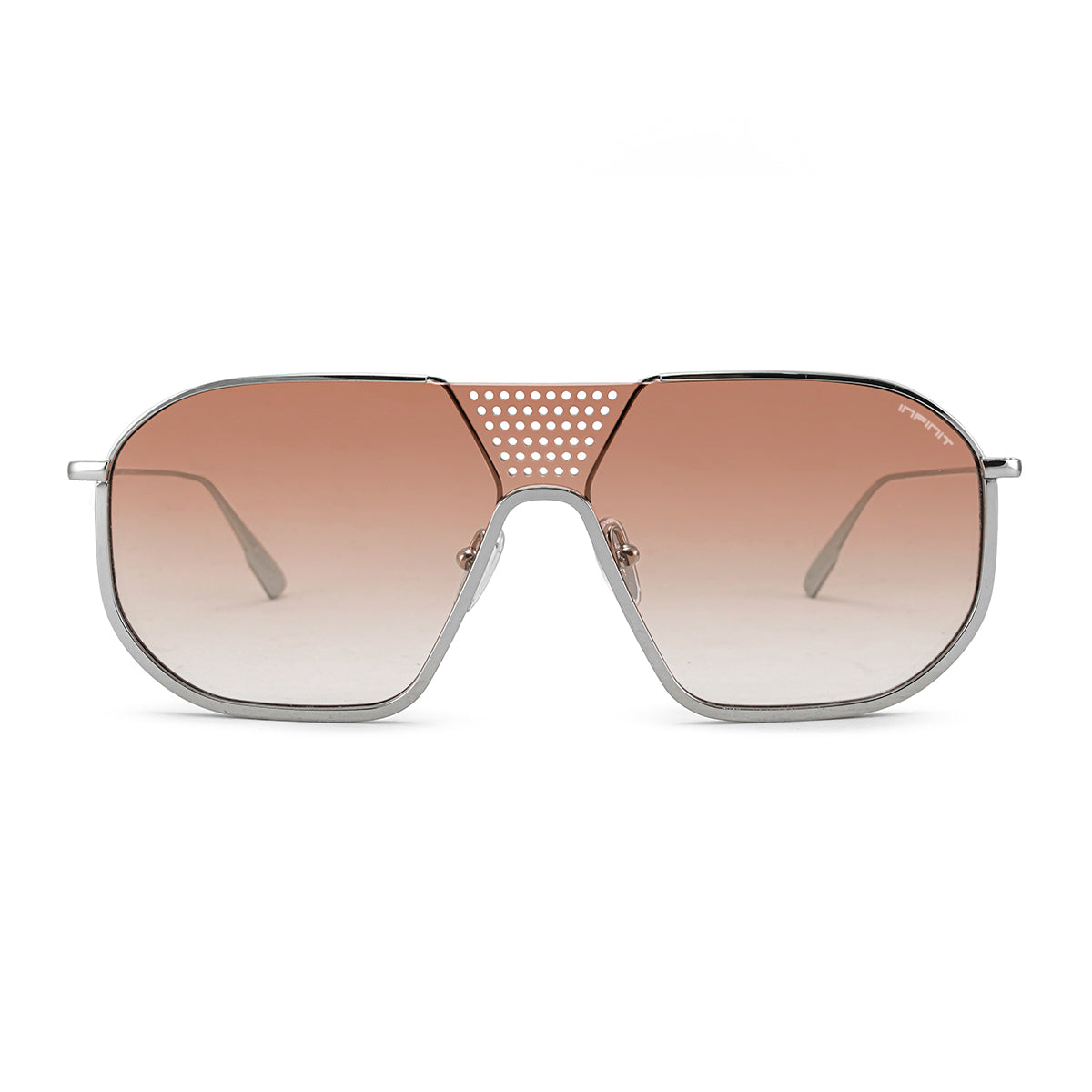 ÓCULOS DE SOL Indianápolis - Luxury Series - Prata - Lente pêssego