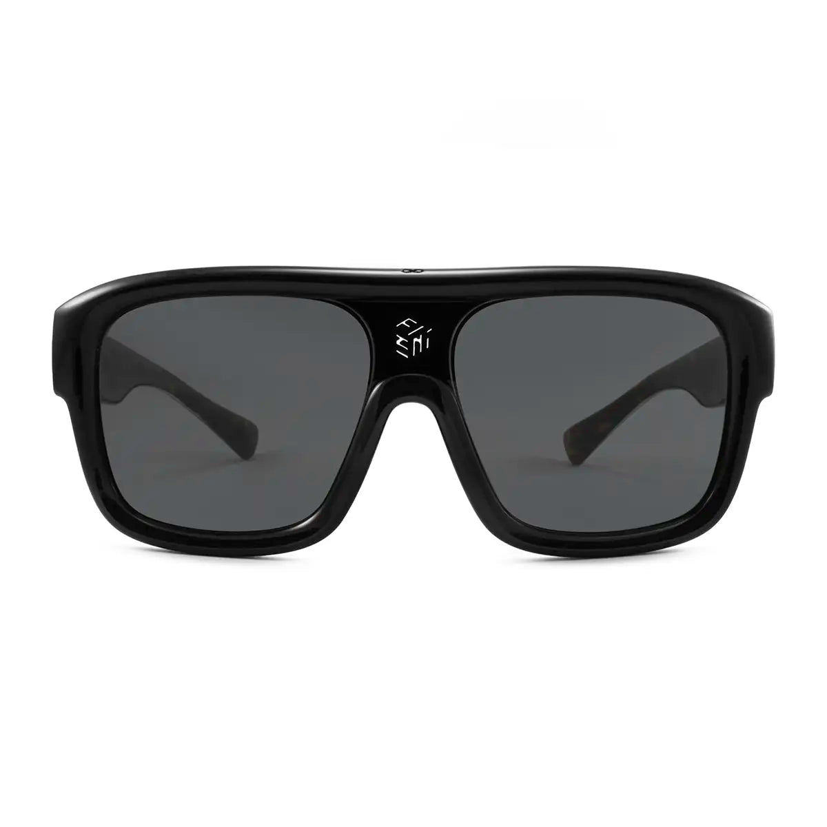 ÓCULOS DE SOL Inflate - Tartaruga Preto Brilhante - Lente Cinza