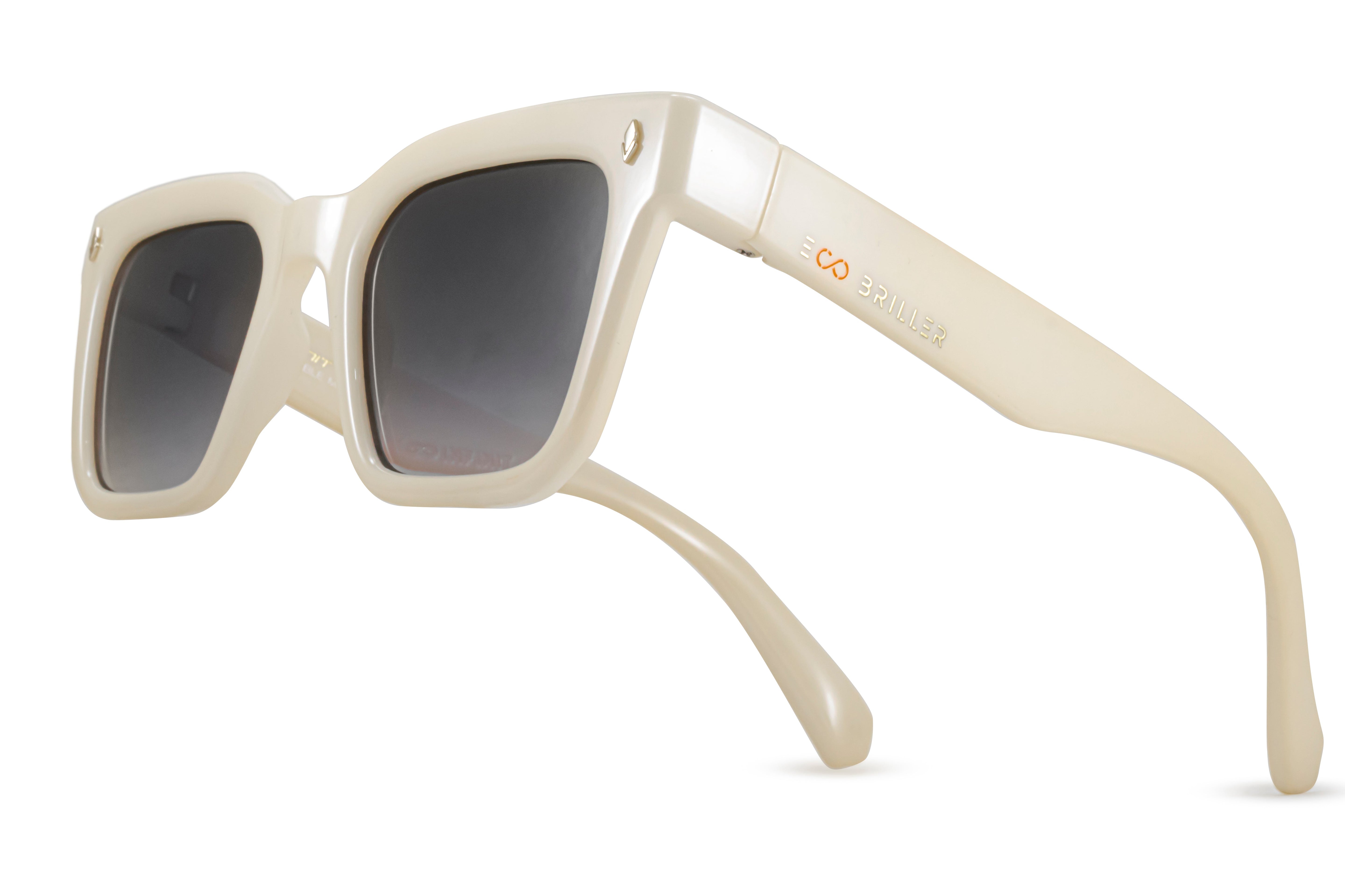 ÓCULOS DE SOL Jacobs Eco Briller - Bone - Lente degradada de fumaça
