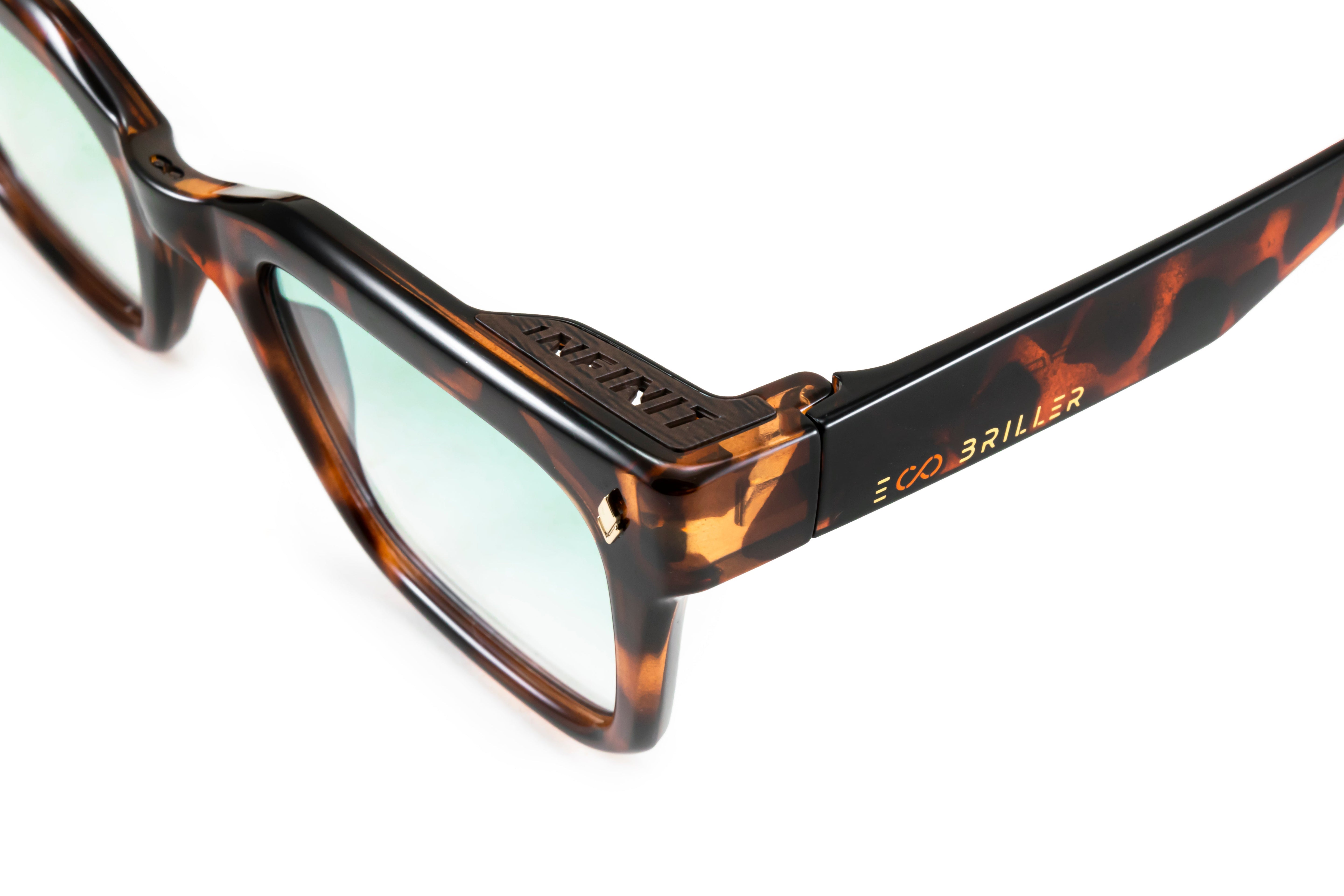 ÓCULOS DE SOL Jacobs Eco Briller - Tartaruga - Lente degradada verde