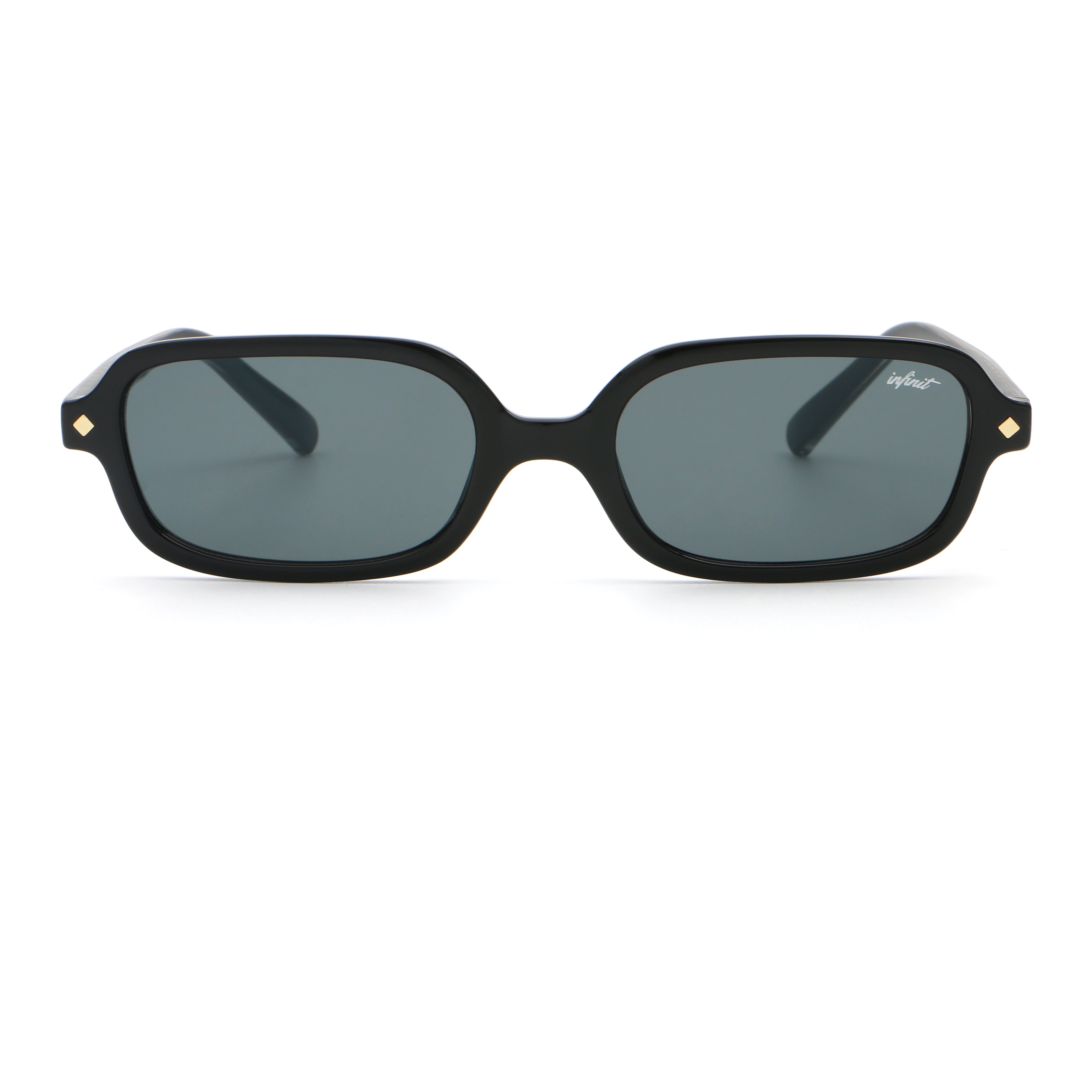 ÓCULOS DE SOL Karl - Preto Brilhante - Lente Cinza