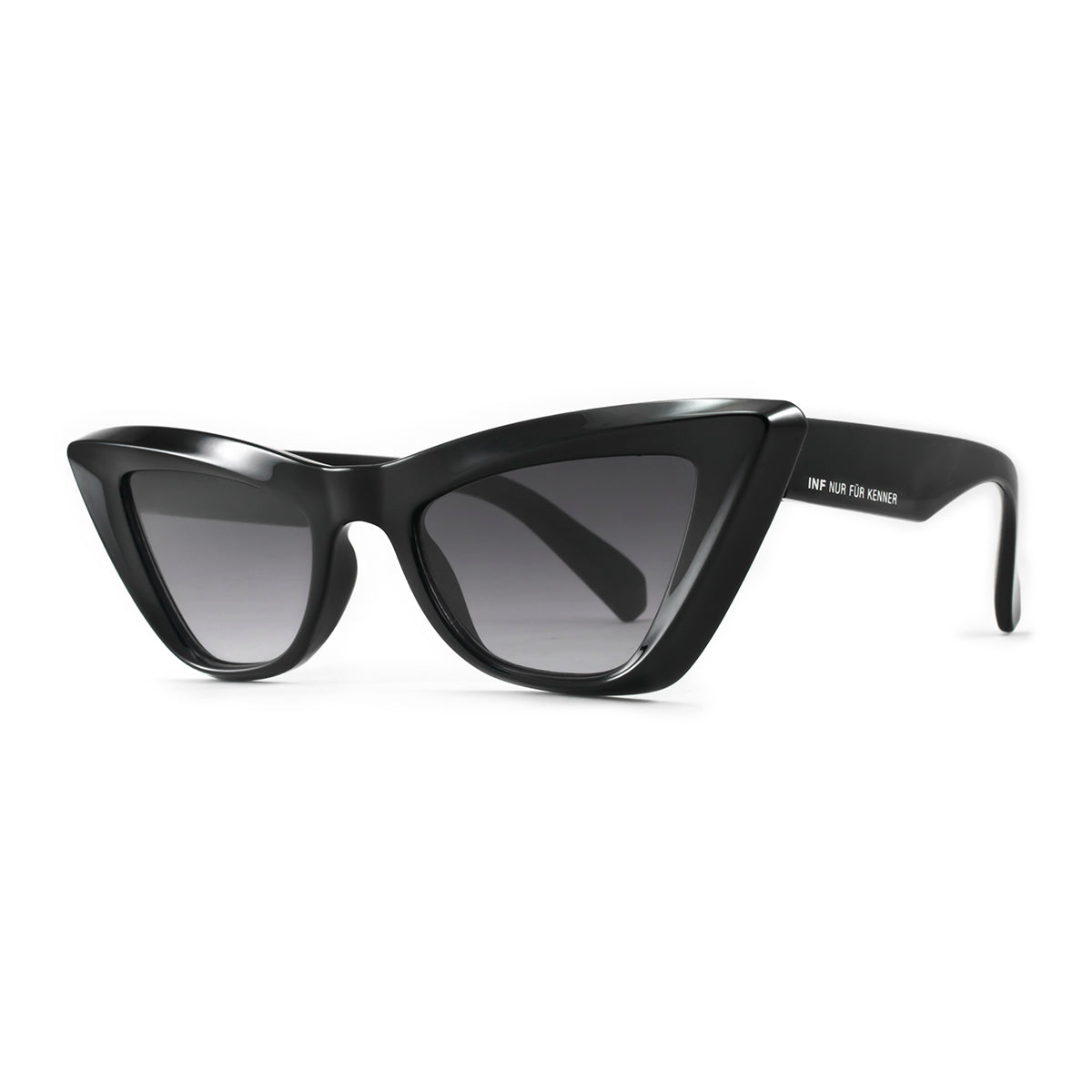ÓCULOS DE SOL Linz - Preto Brilhante - Lente Degrade Cinza