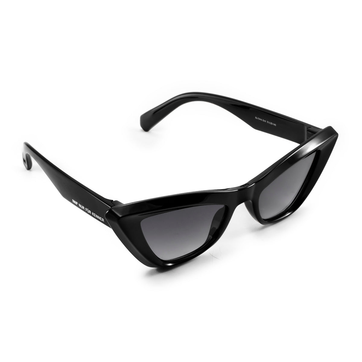 ÓCULOS DE SOL Linz - Preto Brilhante - Lente Degrade Cinza