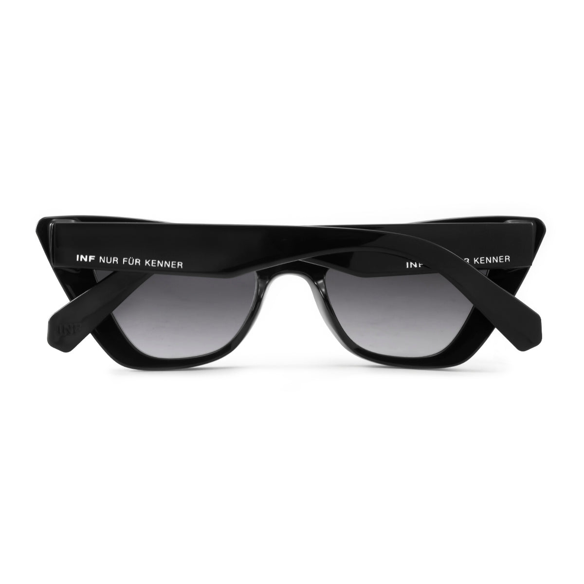 ÓCULOS DE SOL Linz - Preto Brilhante - Lente Degrade Cinza