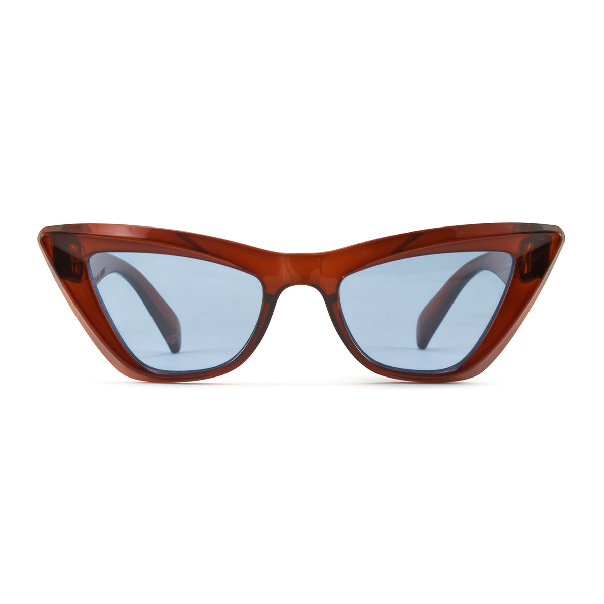 ÓCULOS DE SOL Linz - Chocolate - Lente Retro Azul