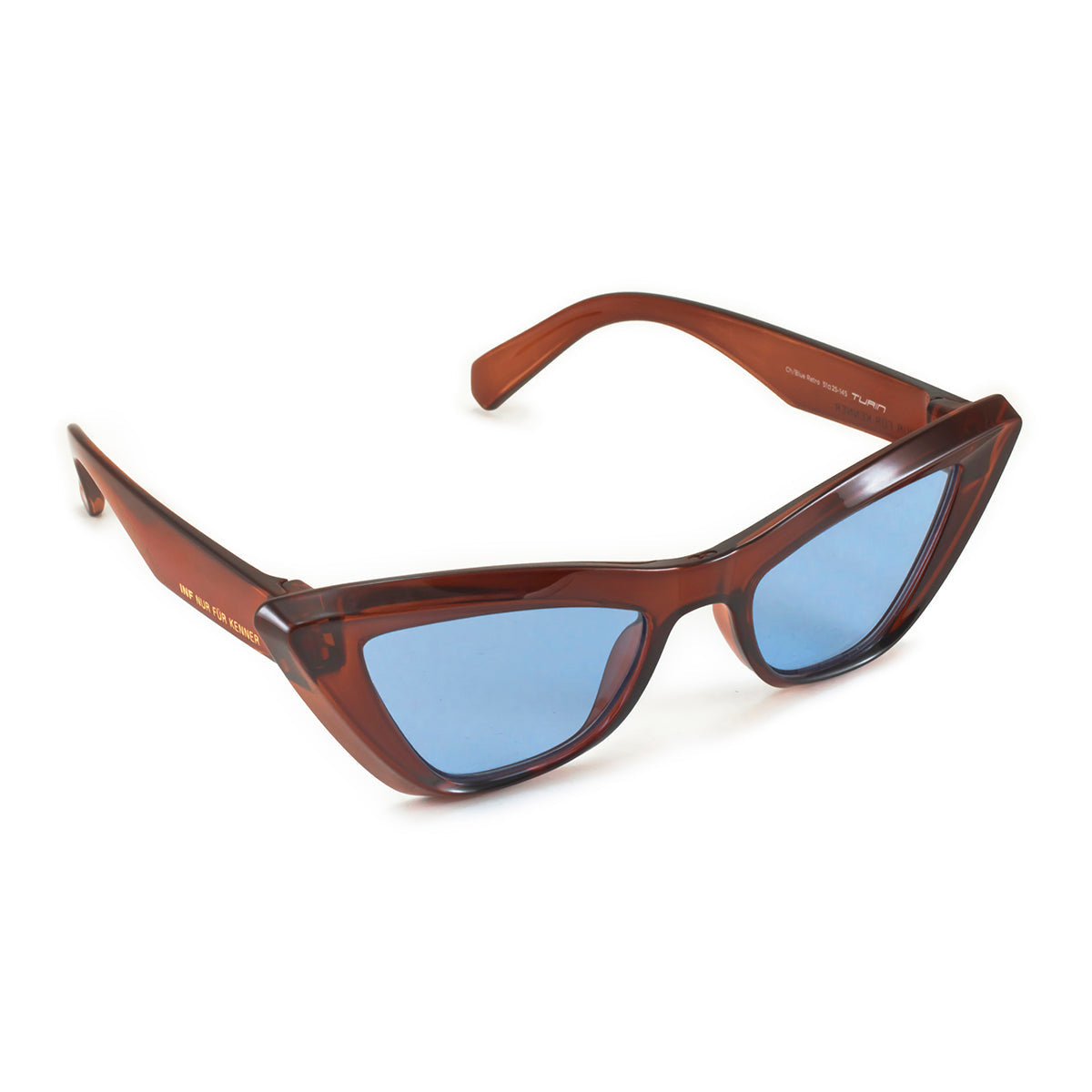 ÓCULOS DE SOL Linz - Chocolate - Lente Retro Azul