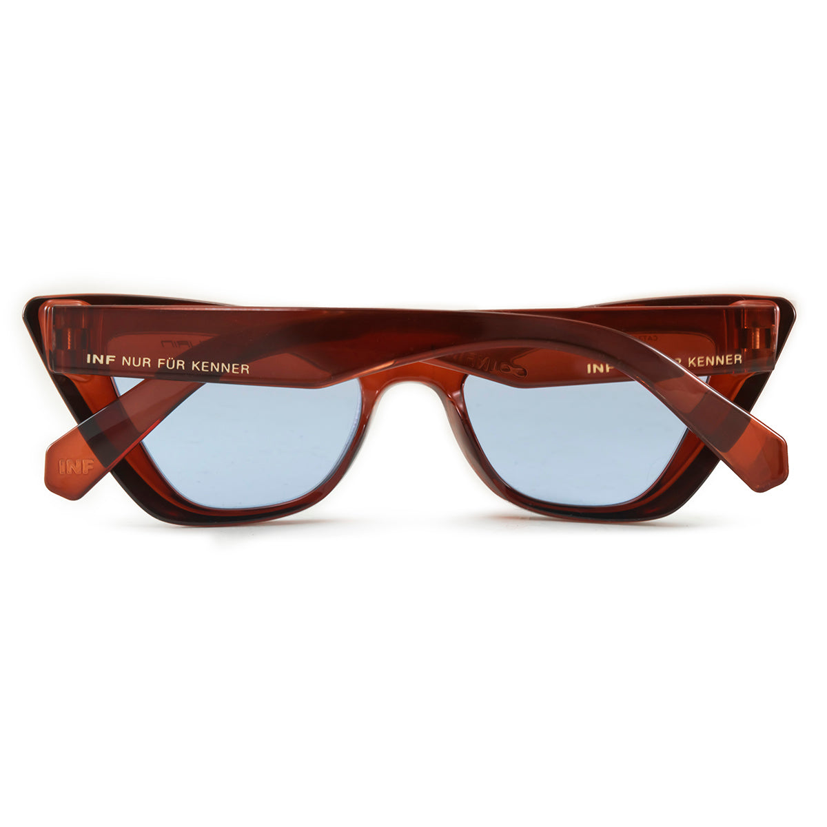 ÓCULOS DE SOL Linz - Chocolate - Lente Retro Azul
