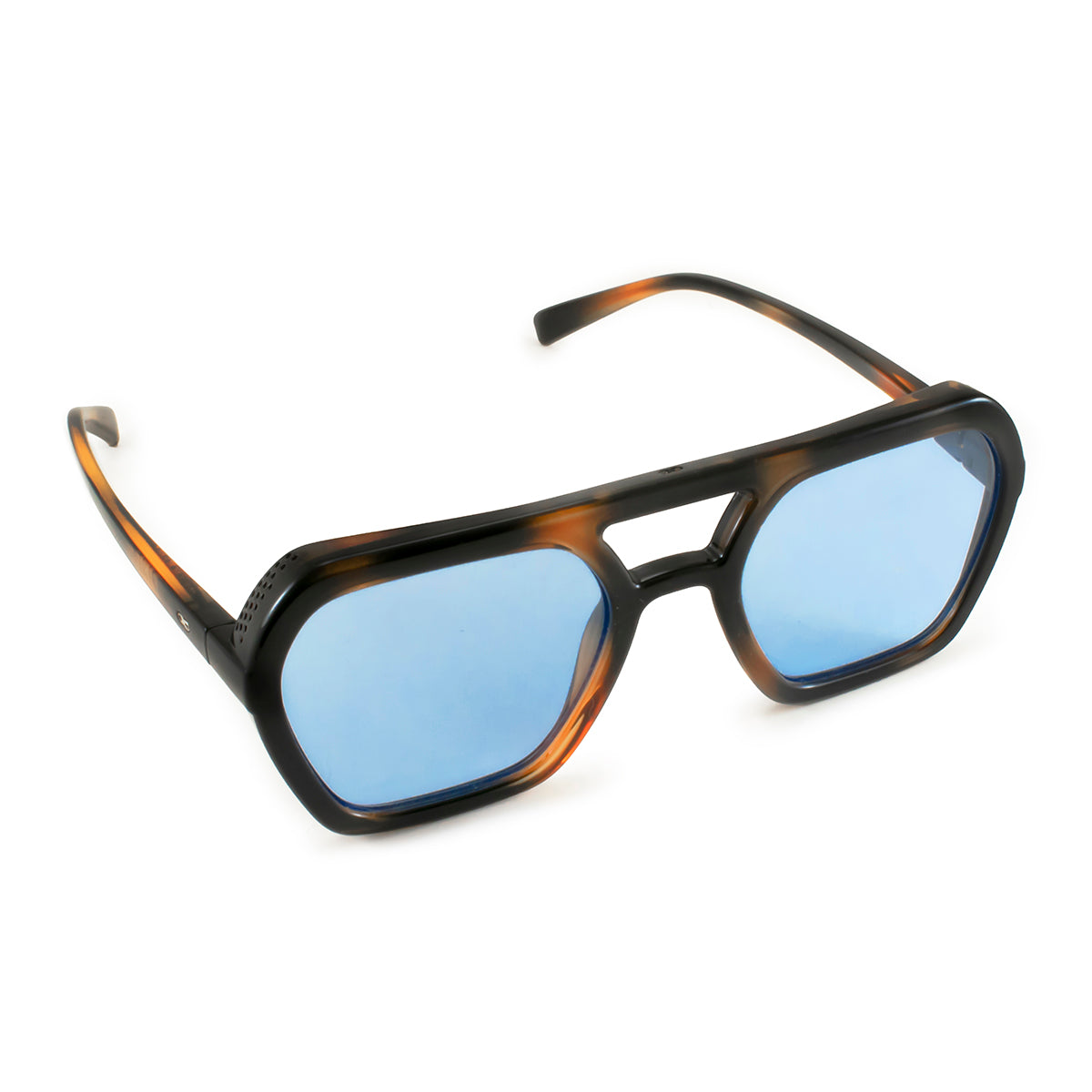 ÓCULOS DE SOL Lyon - Tartaruga - Lente Retro Azul