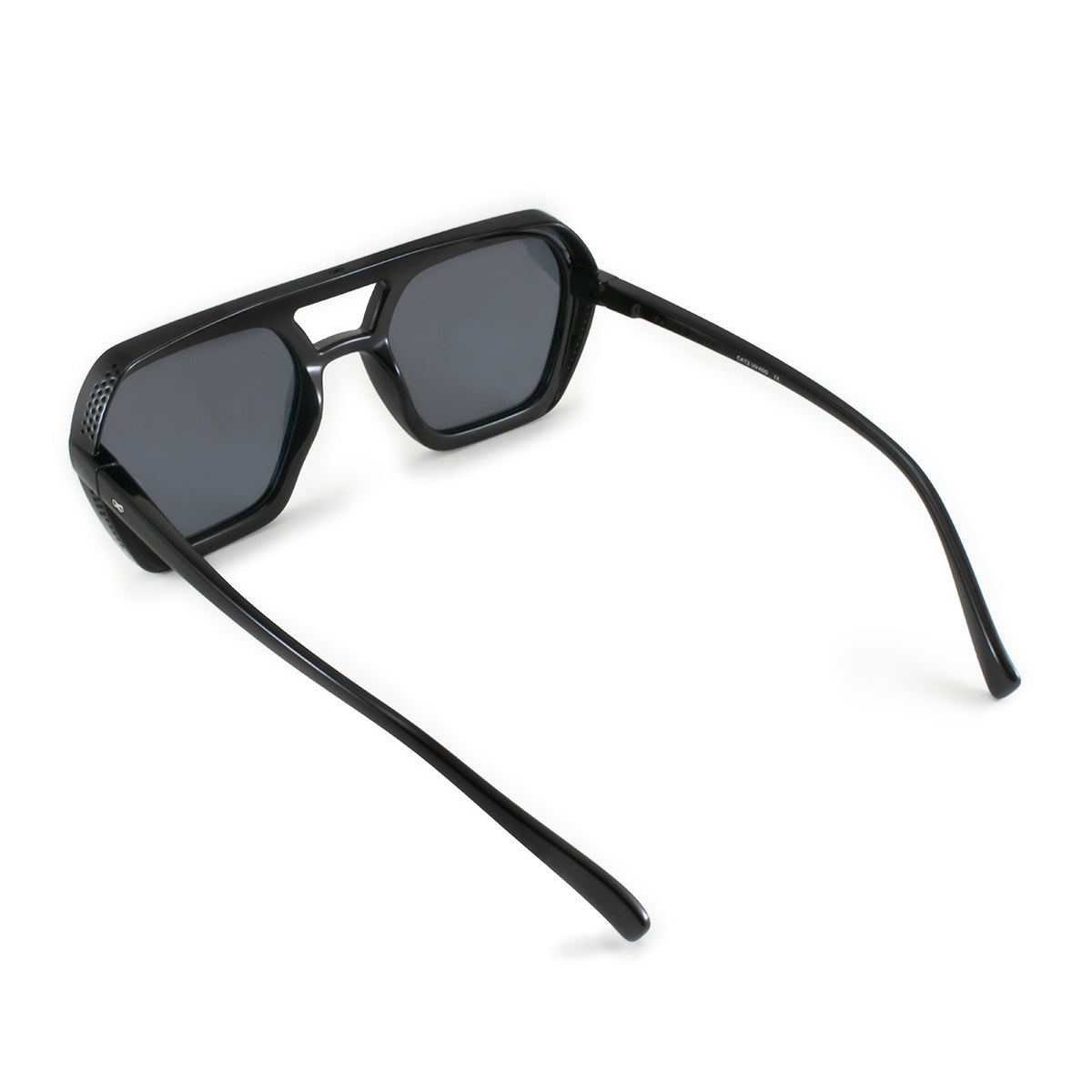 ÓCULOS DE SOL Lyon - Preto Brilhante - Lente Polarizada Cinza