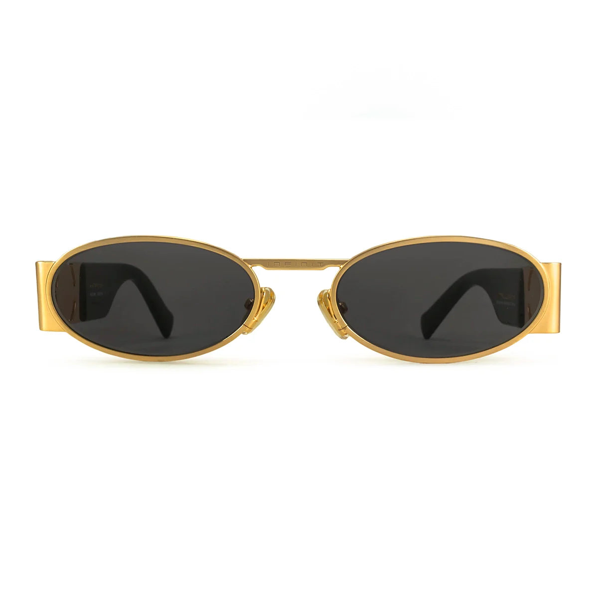 ÓCULOS DE SOL Mallorca - Luxury Series - Preto Brilhante Ouro - Lente Cinza