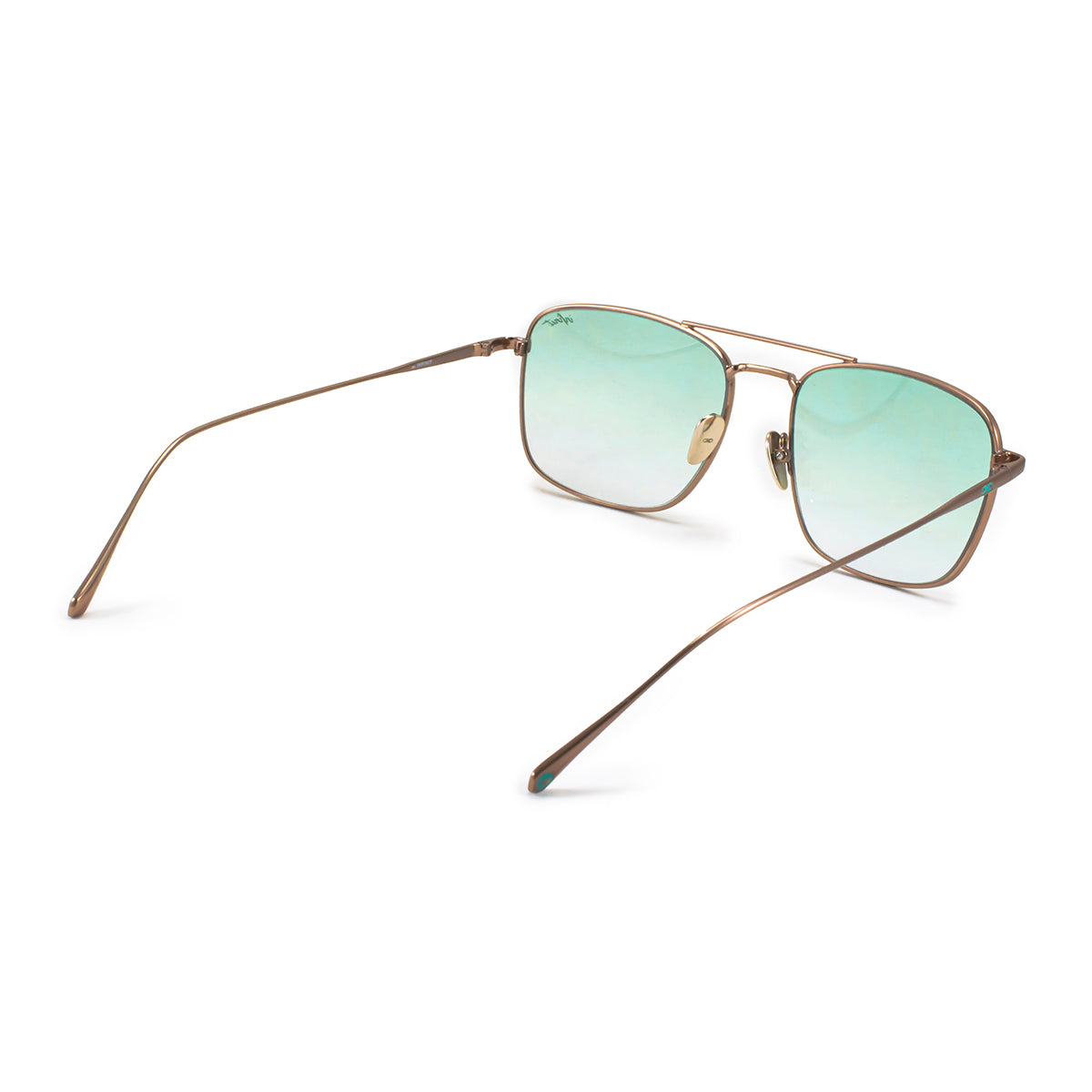 Óculos de sol Maverick - Metal Chocolate - Lente degradada verde