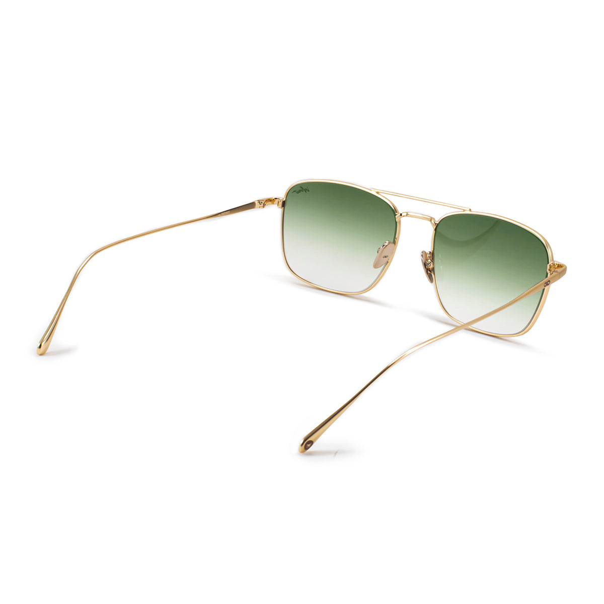 Óculos de sol Maverick - metal dourado - Lente degradada oliva