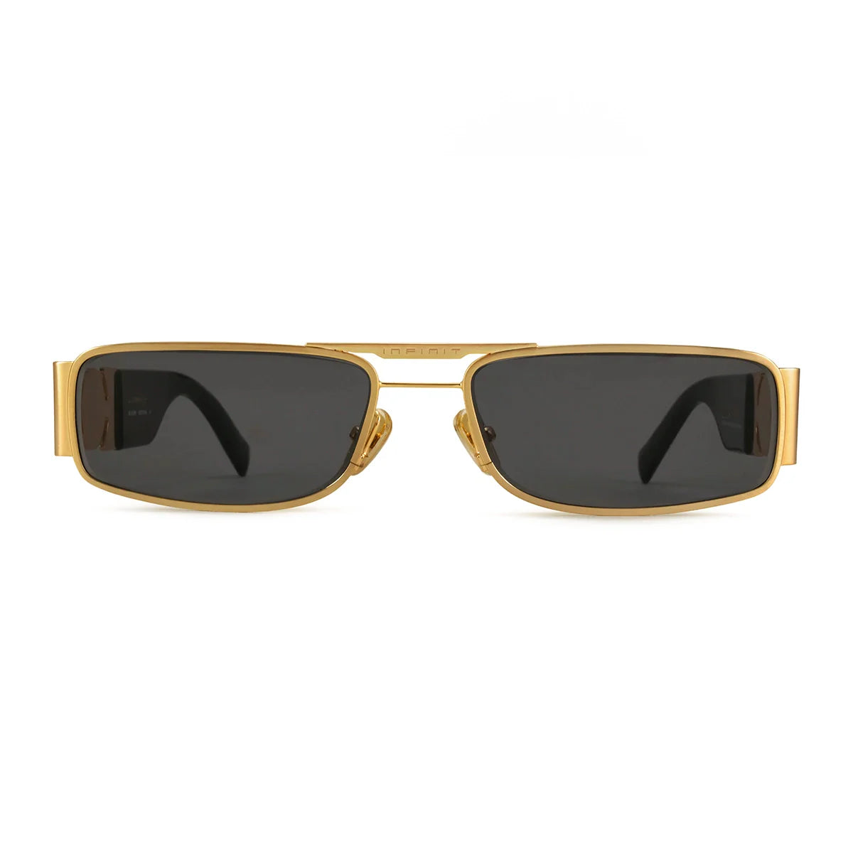ÓCULOS DE SOL Menorca - Luxury Series - Preto Brilhante Ouro - Lente Cinza