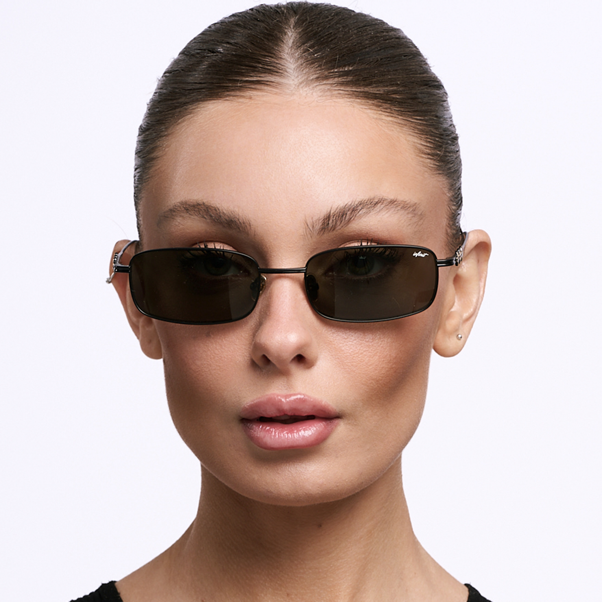 ÓCULOS DE SOL Mojave - Preto Fosco Ouro - Lente Verde