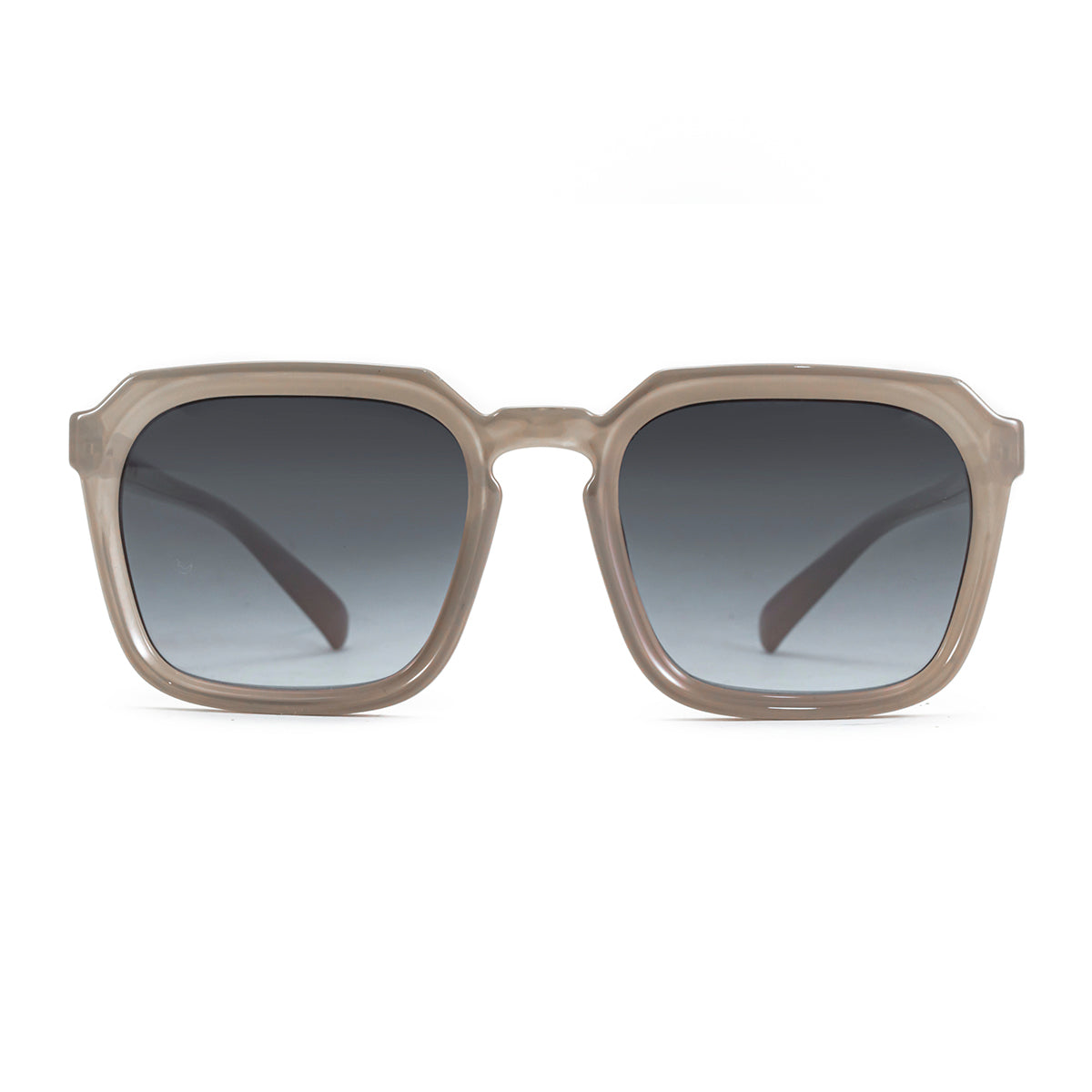 Óculos de sol Monaco - marrom leitoso - lente degradada cinza