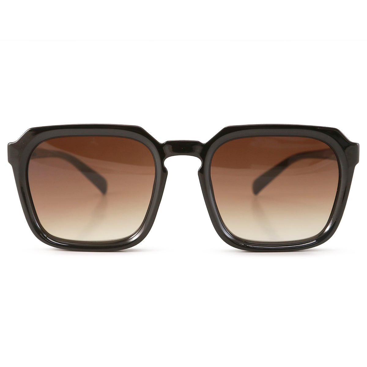 Óculos de sol Monaco - Preto Brilhante - Lente Gradiente Marrom