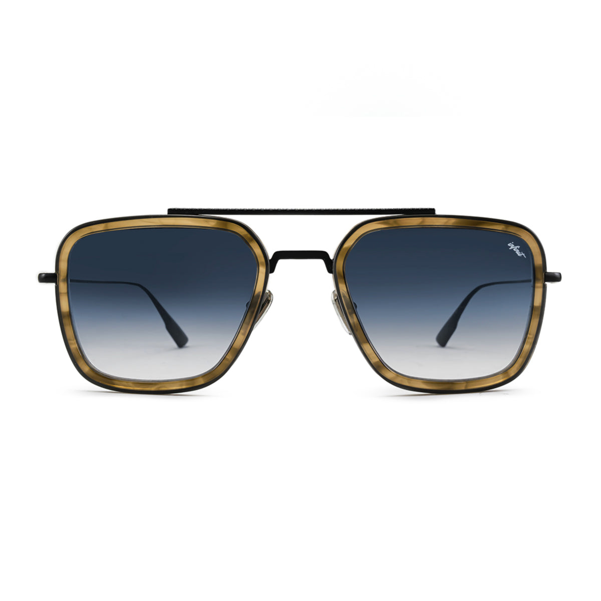 ÓCULOS DE SOL Montecarlo - Luxury Series - Tartaruga - Lente degradada Azul